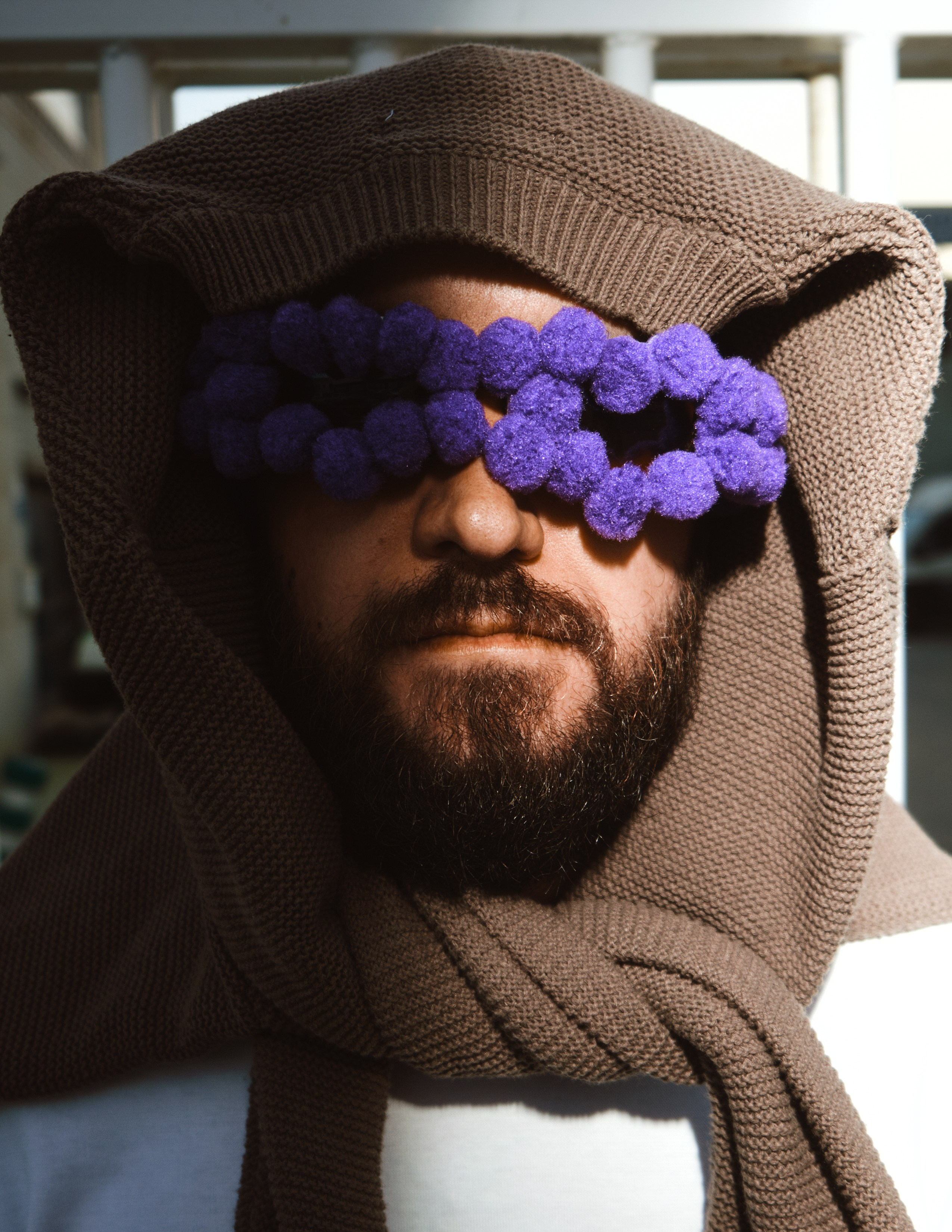 Street photography with flash light in the industrial area of Torrevieja, Alicante