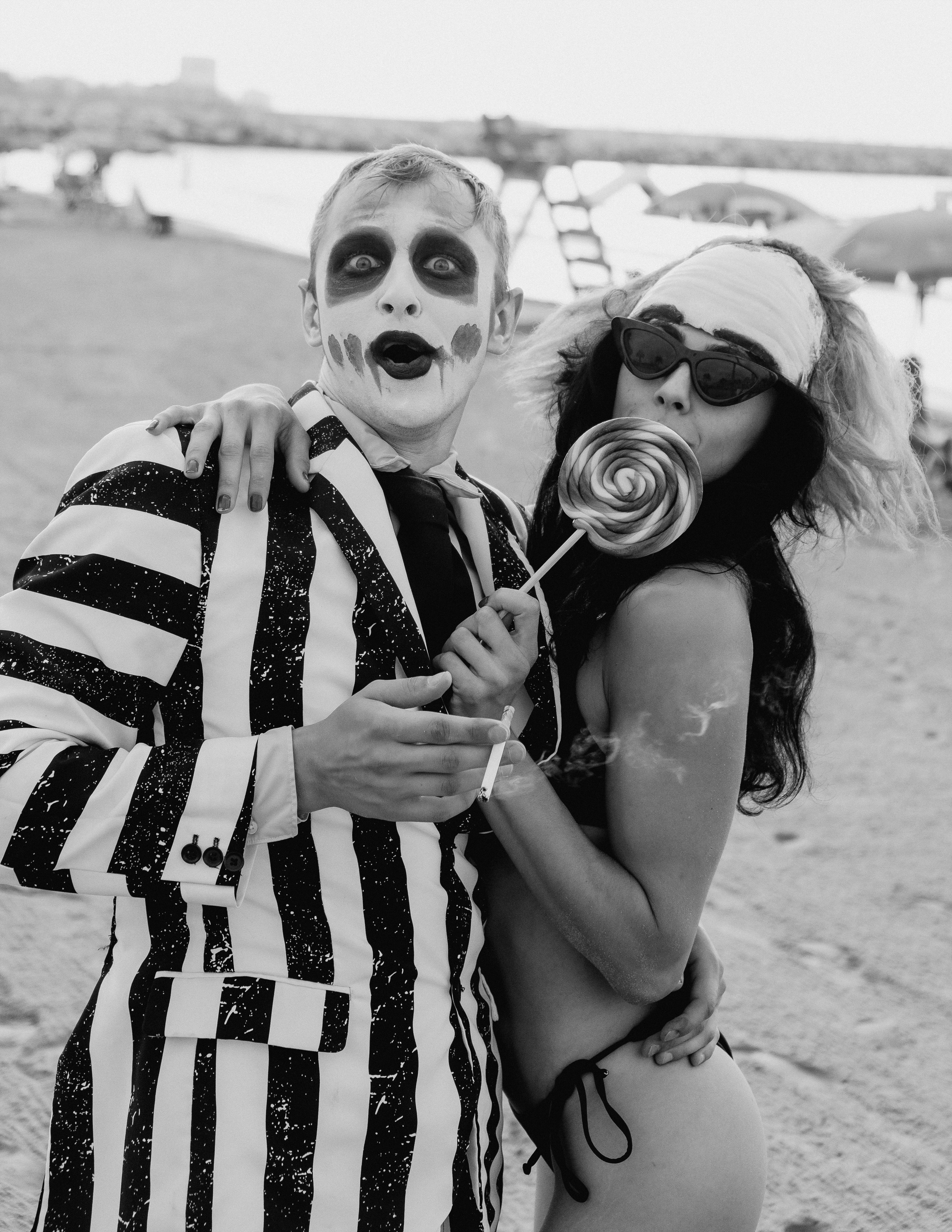 Beetlejuice на море: Экспериментальная фотосессия с цирковыми артистами — Фотограф Андрей Луковников