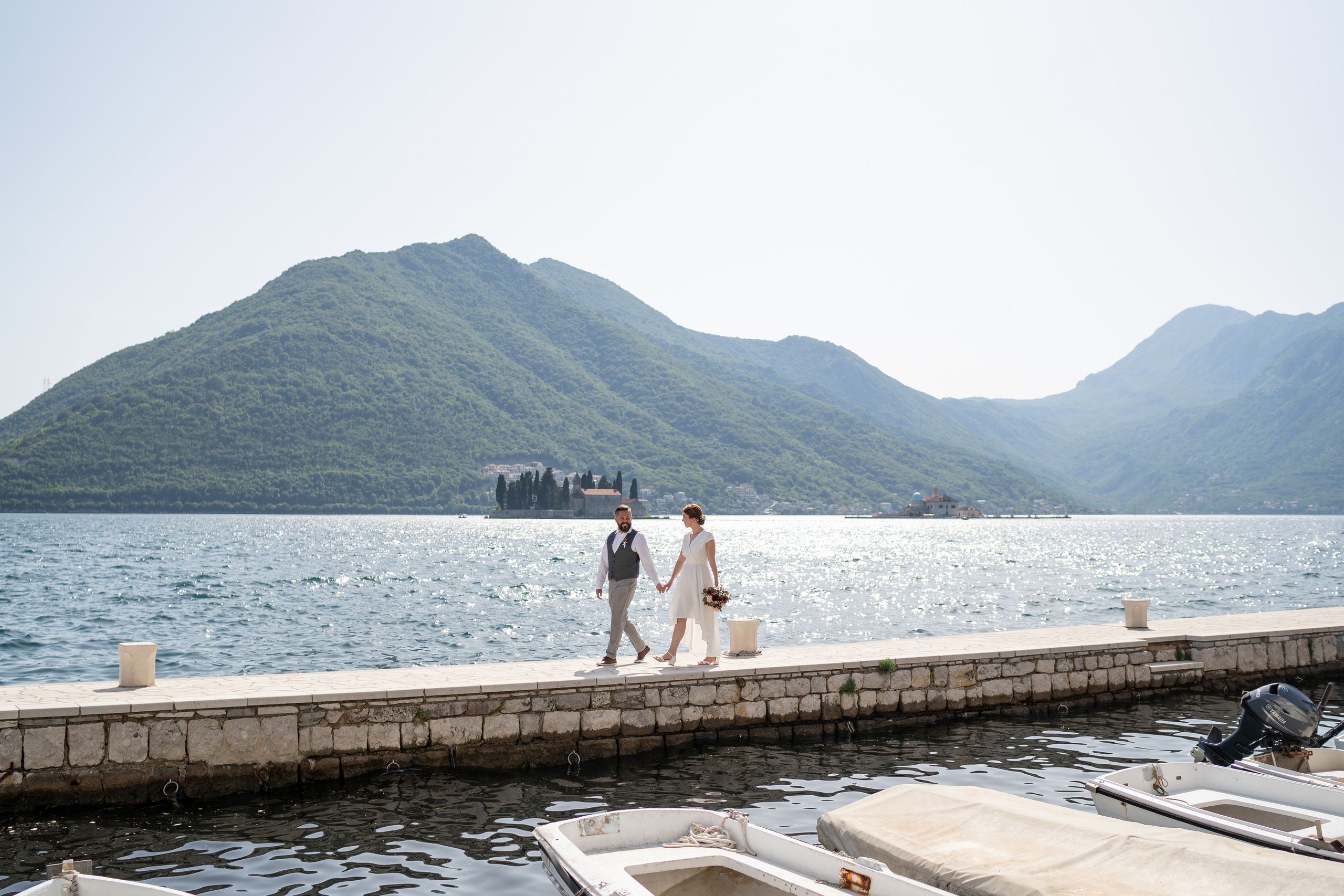 Photographer in Perast Montenegro