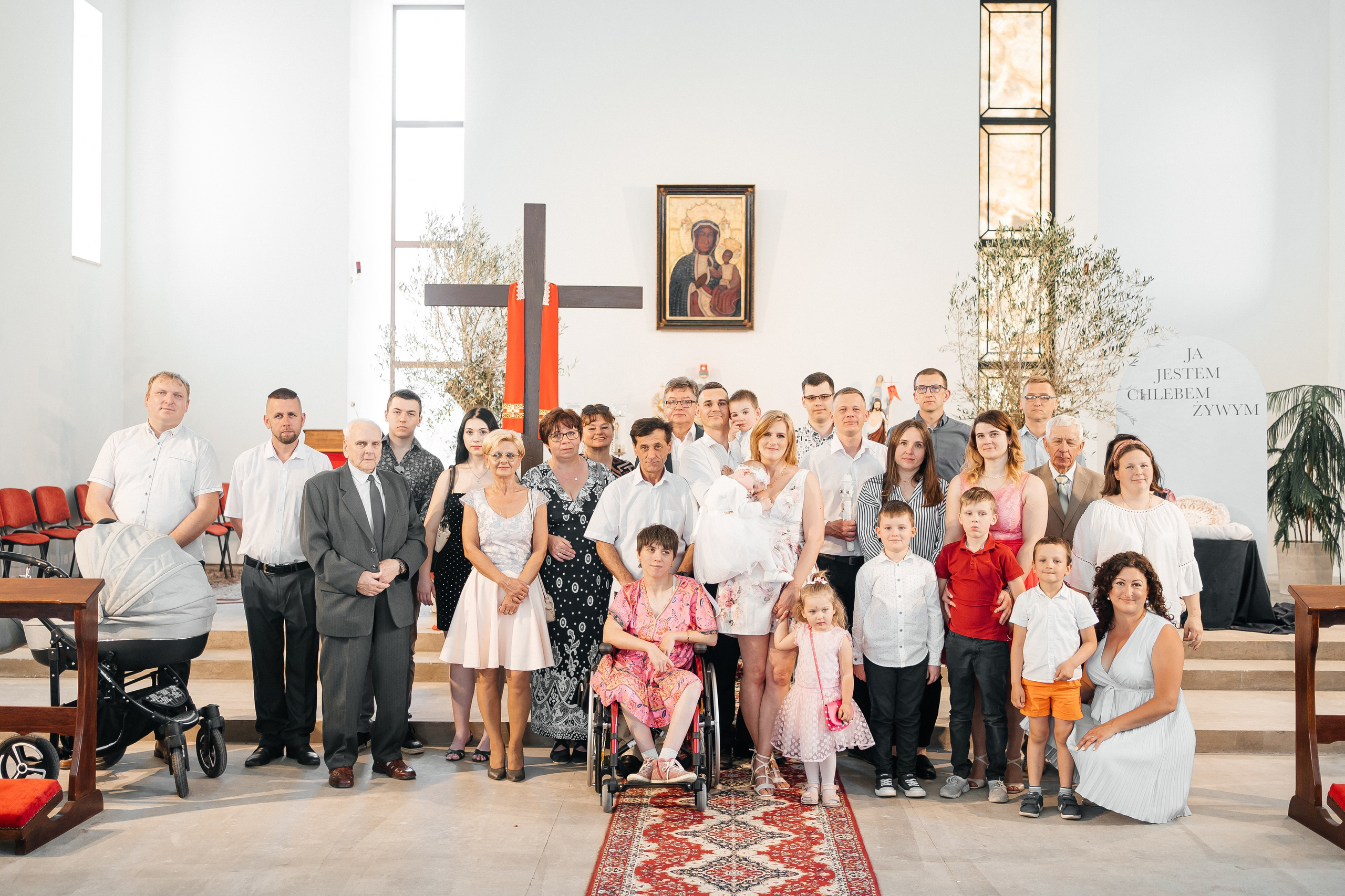 Reportaż z okazji chrztu świętego w Łodzi.