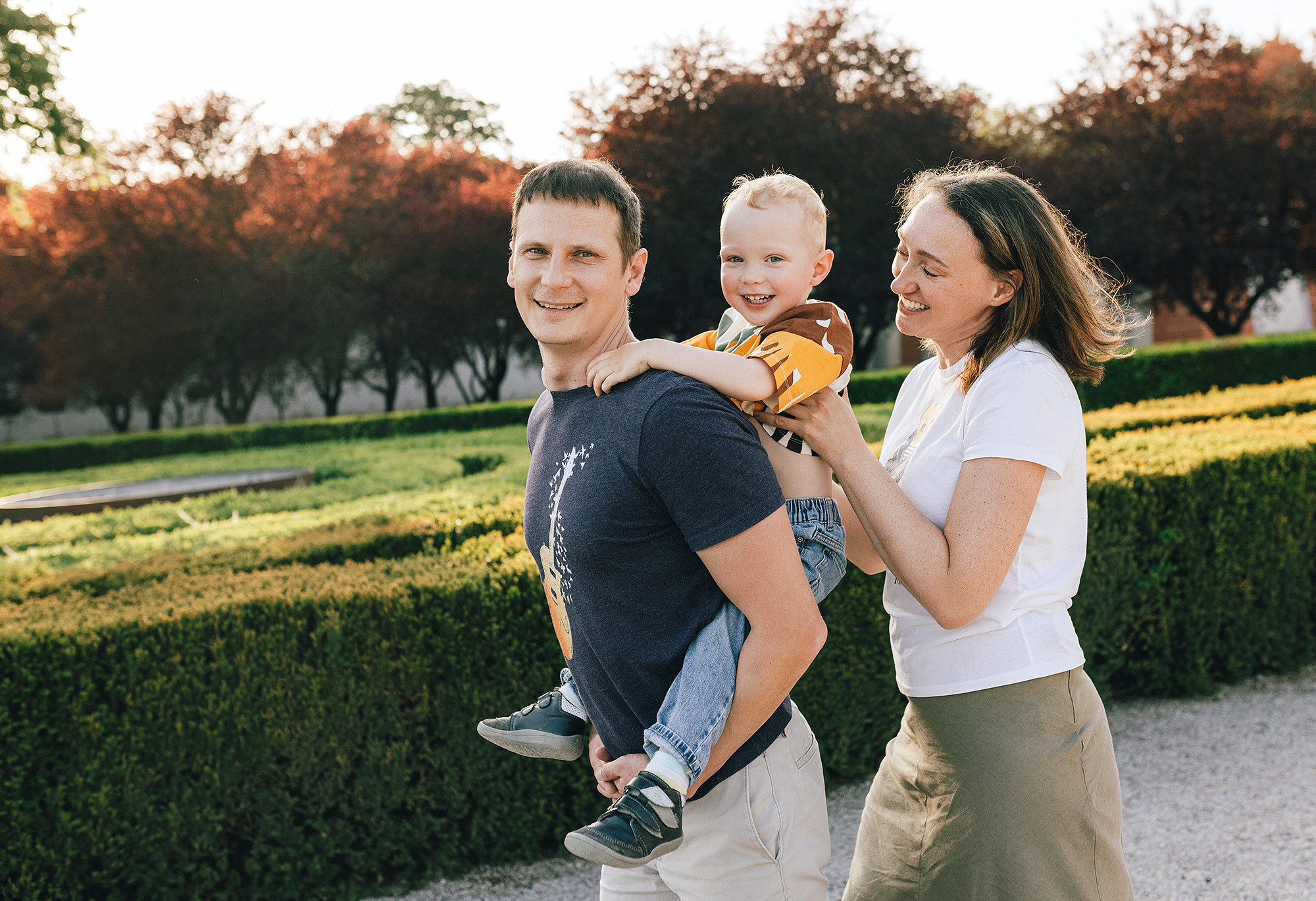 Таня+Андрей+Паша в Тройе. Family and wedding photographer in Prague Natalia Fedori