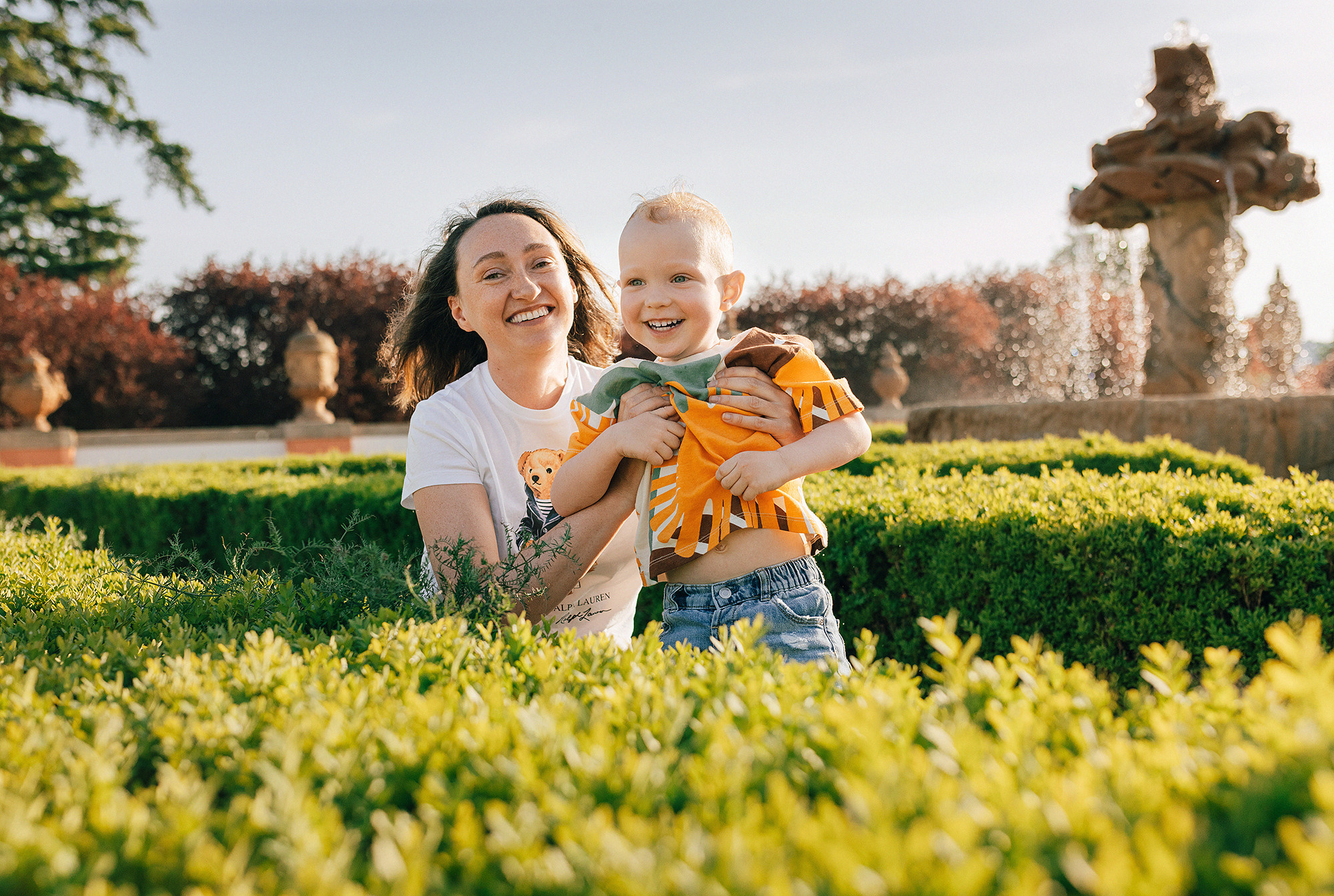 Таня+Андрей+Паша в Тройе. Family and wedding photographer in Prague Natalia Fedori