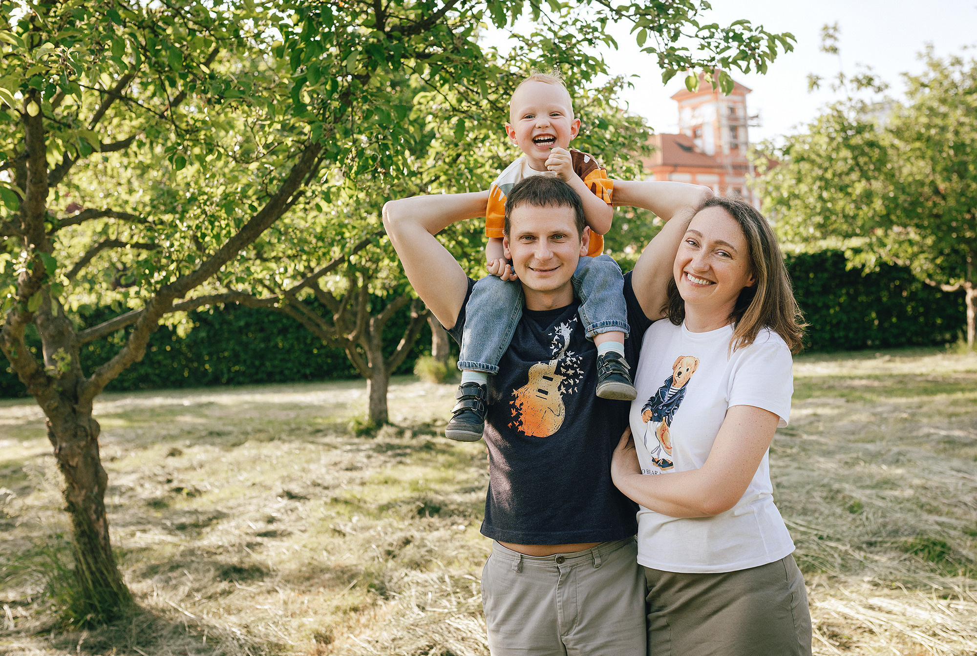 Таня+Андрей+Паша в Тройе. Family and wedding photographer in Prague Natalia Fedori