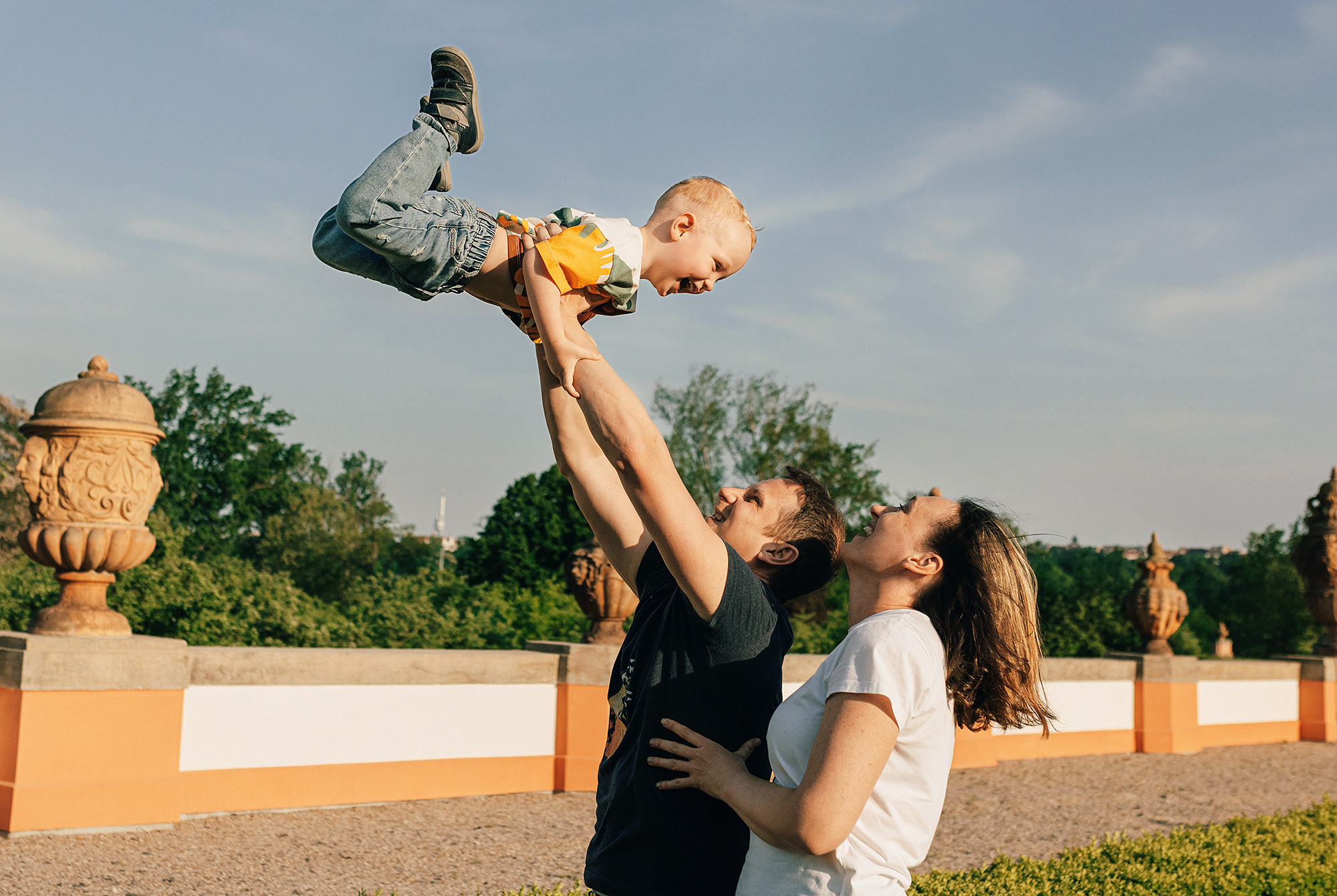 Таня+Андрей+Паша в Тройе. Family and wedding photographer in Prague Natalia Fedori