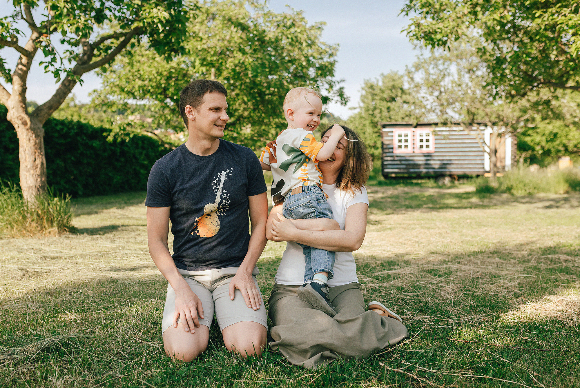 Таня+Андрей+Паша в Тройе. Family and wedding photographer in Prague Natalia Fedori