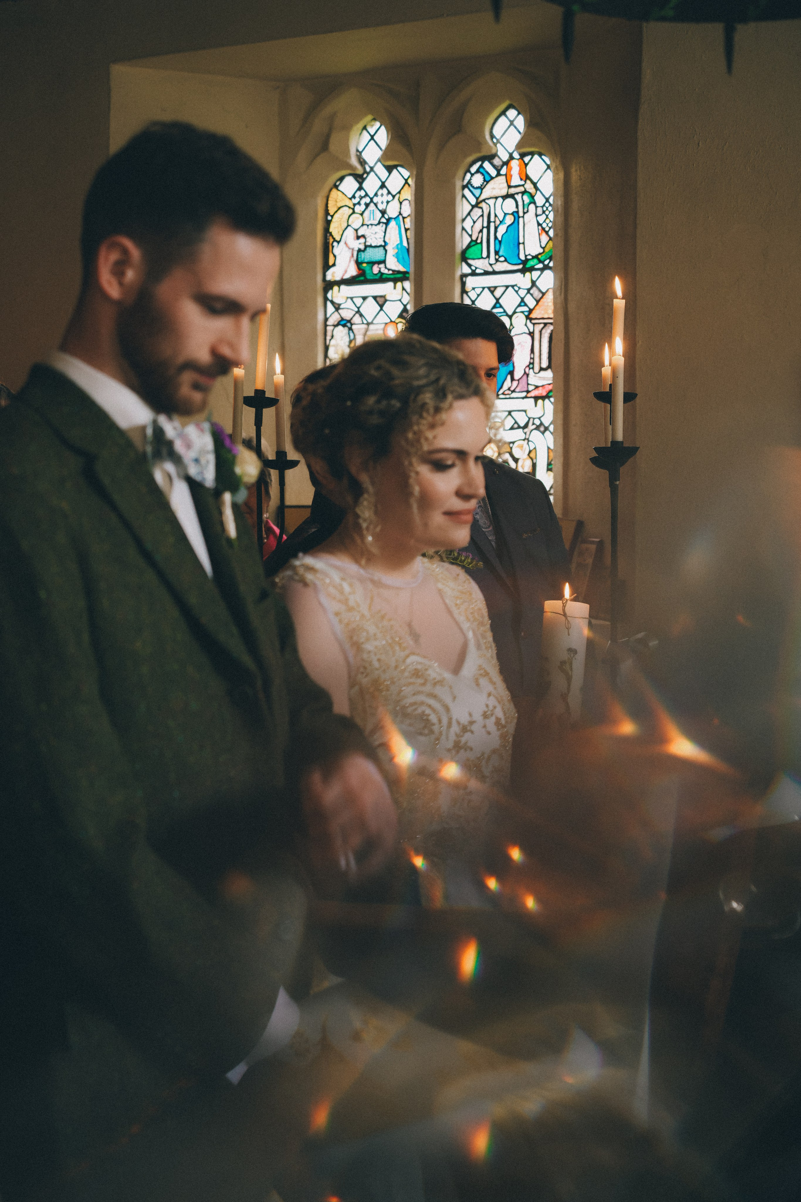 wedding ceremony in chapel