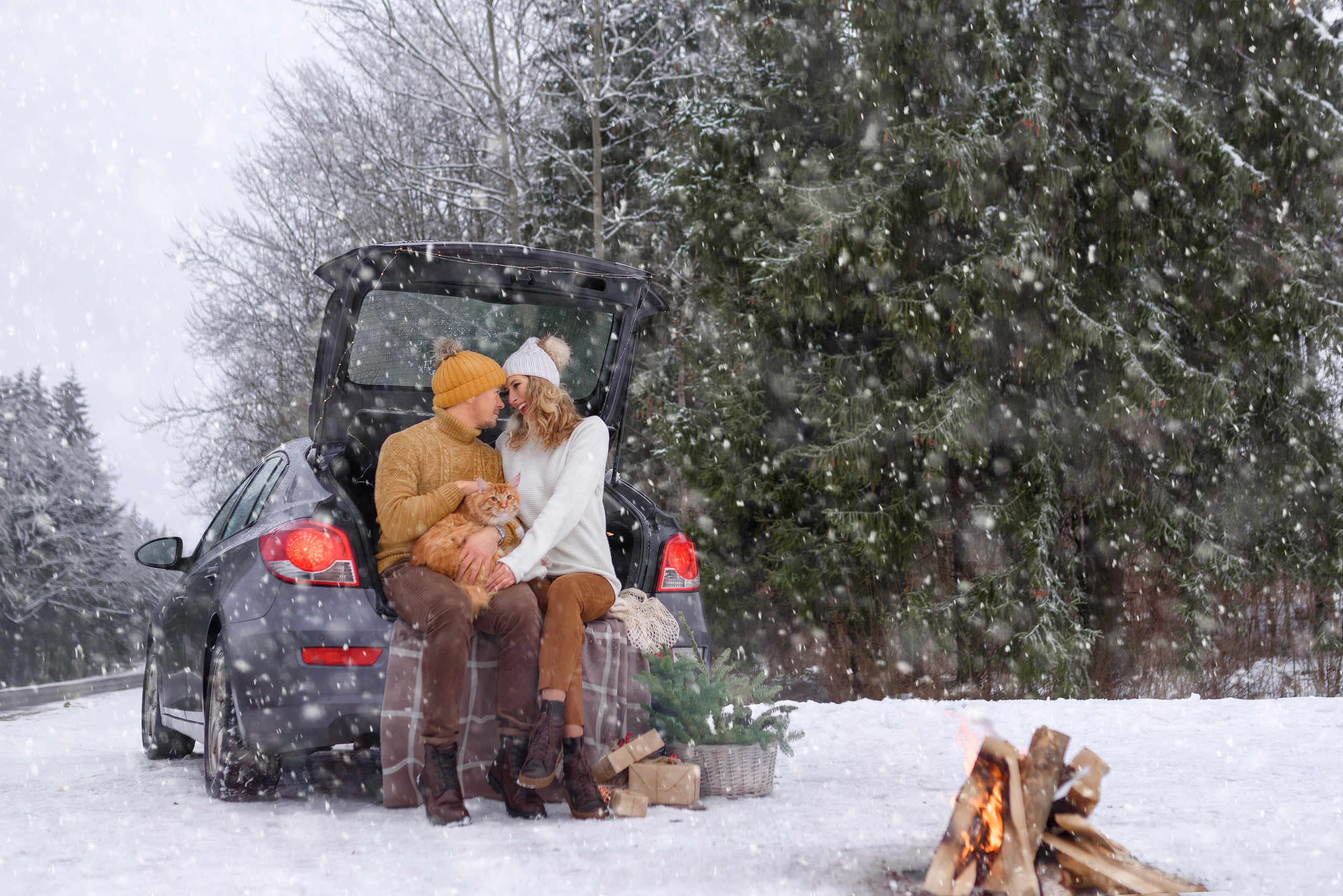 Зимняя семейная съёмка. Семейный фотограф и фотограф новорожденных в Вильнюсе Ирина Беленкевич