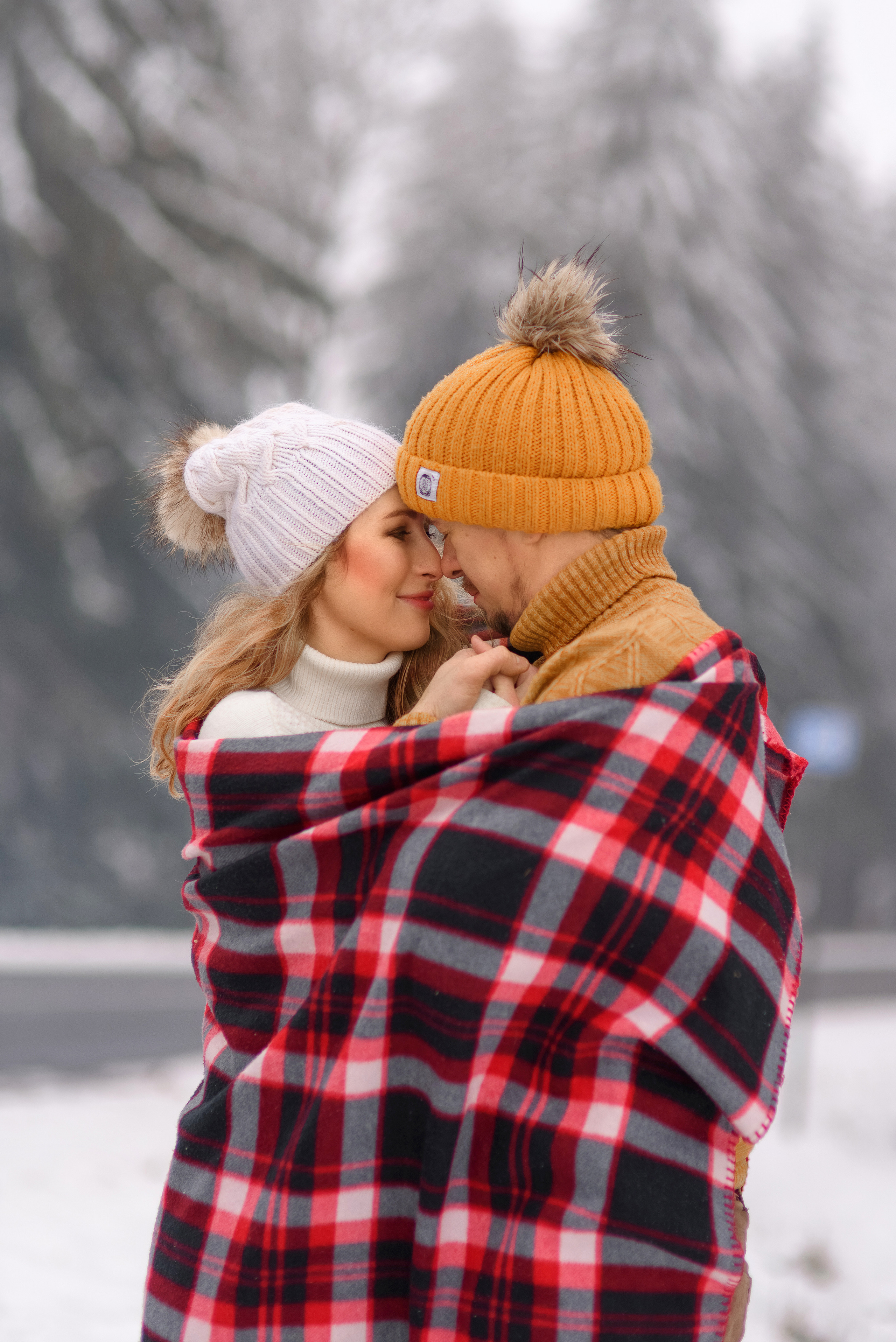 Зимняя семейная съёмка. Семейный фотограф и фотограф новорожденных в Вильнюсе Ирина Беленкевич