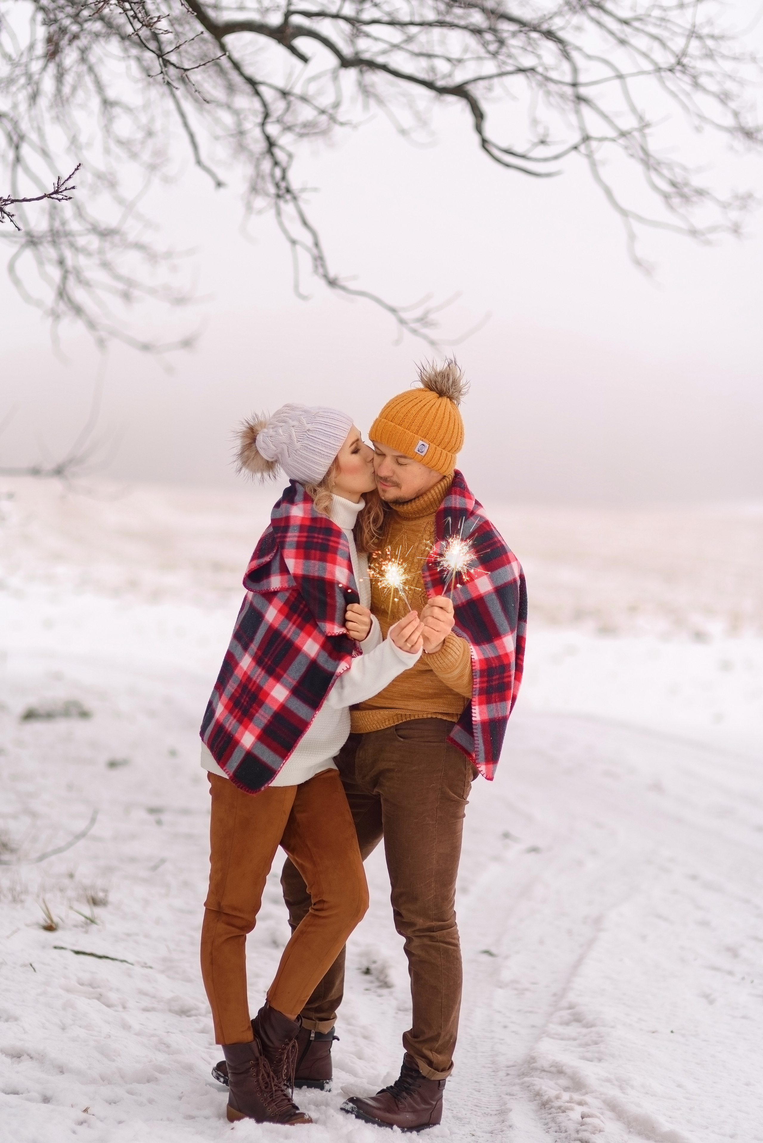 Зимняя семейная съёмка. Семейный фотограф и фотограф новорожденных в Вильнюсе Ирина Беленкевич