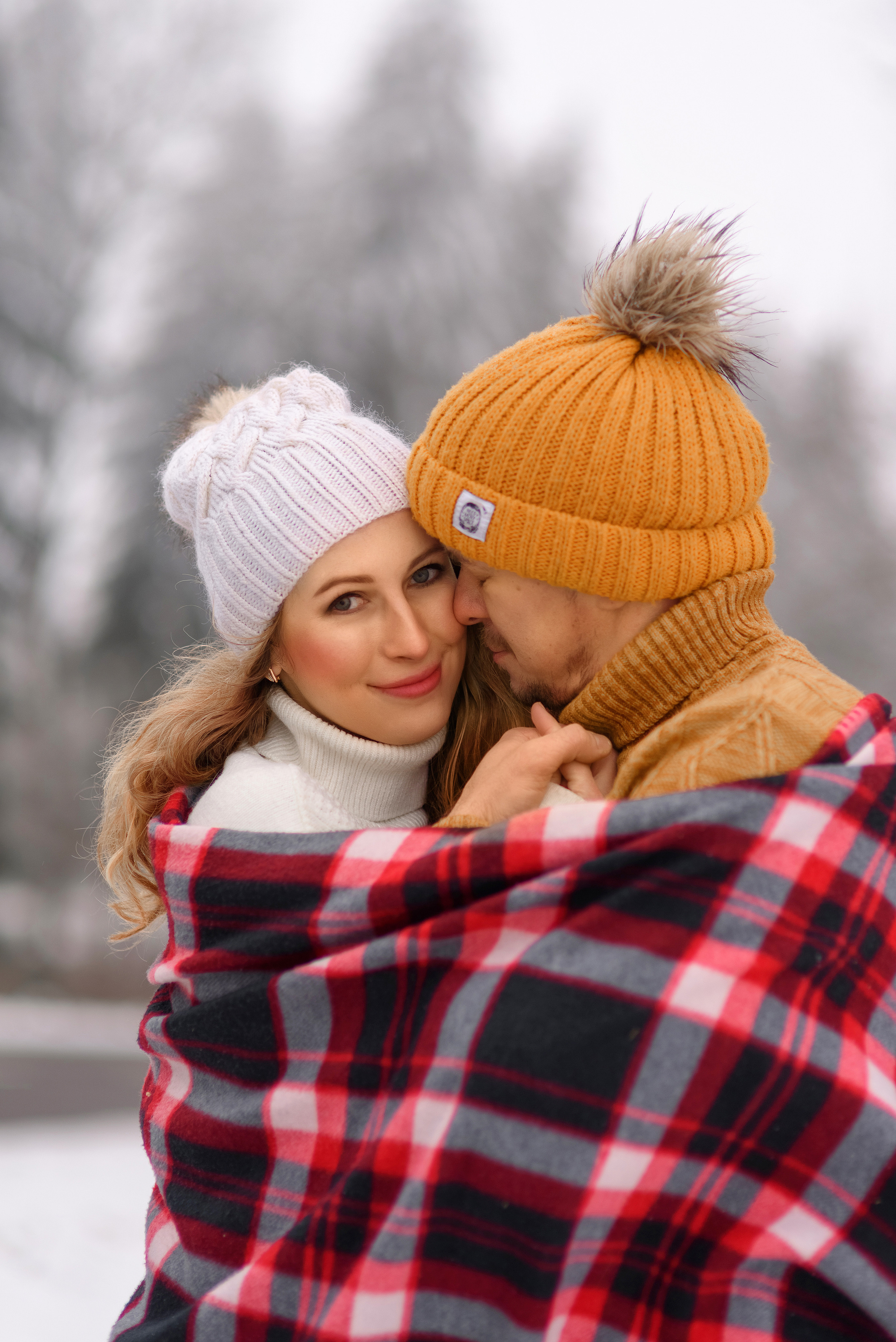 Зимняя семейная съёмка. Семейный фотограф и фотограф новорожденных в Вильнюсе Ирина Беленкевич