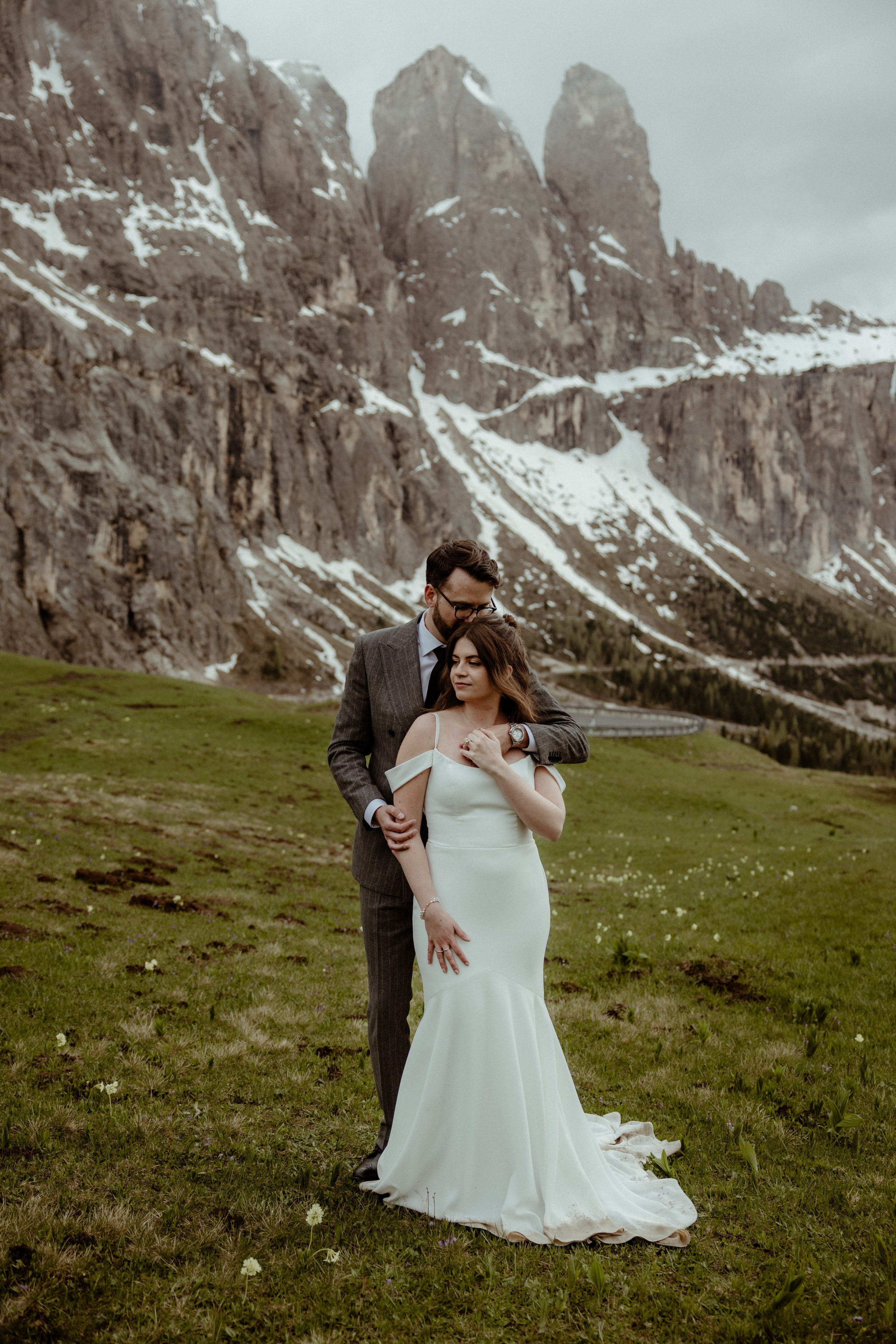 Dreamy elopement in Dolomites. Iceland elopement photographer & videographer