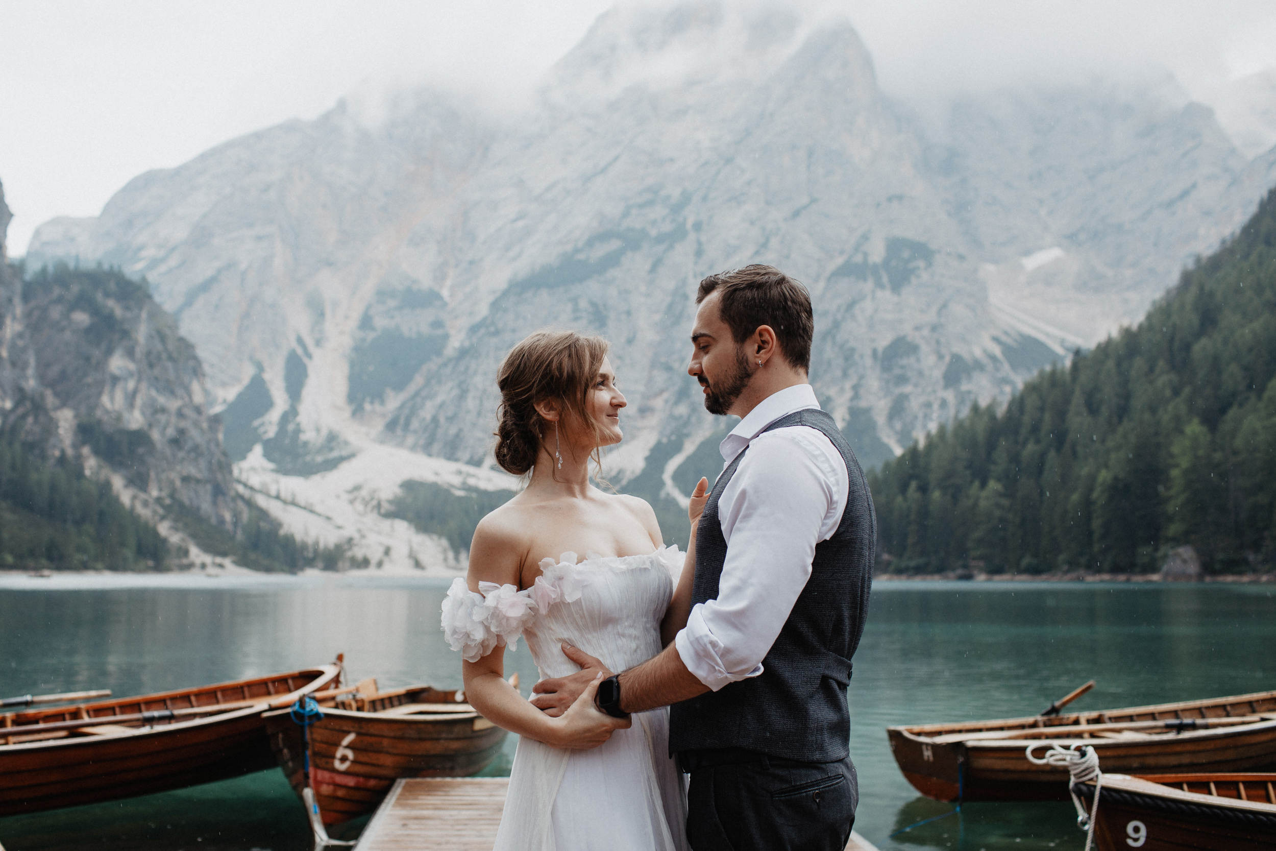 lago di Brayes wedding
