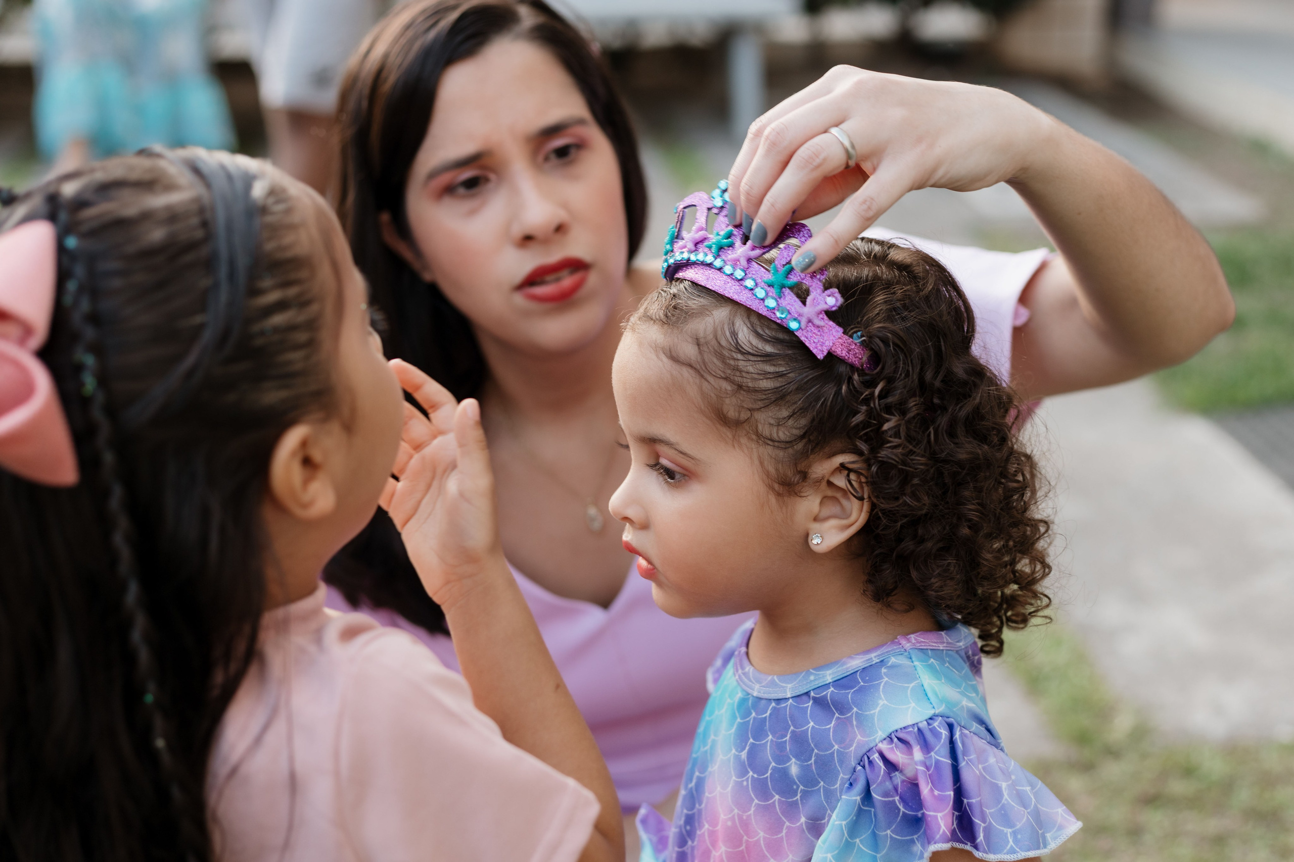 Registro espontâneo da chegada dos convidados