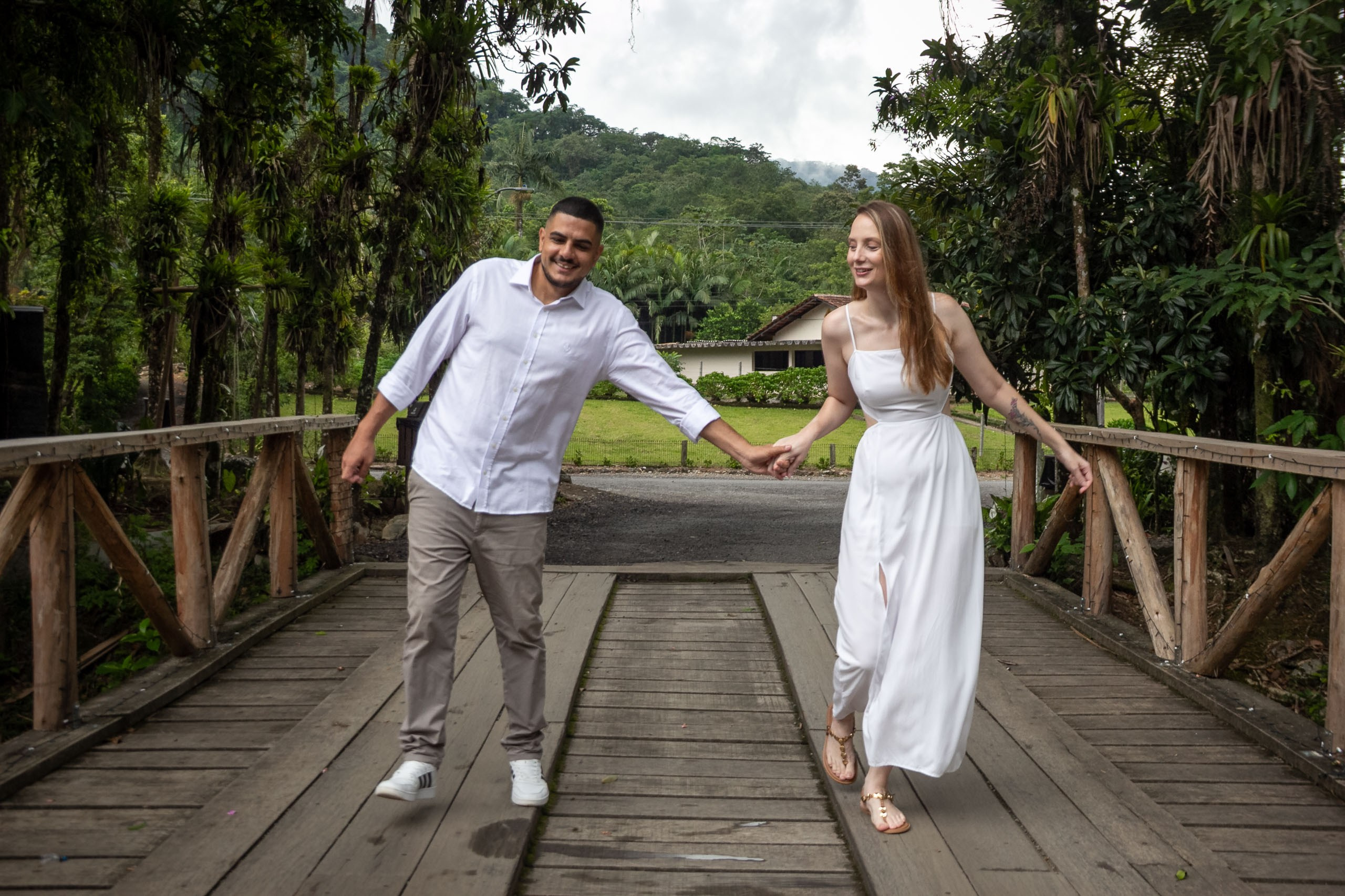 Ensaio Pré-Wedding em Meio à Natureza: Parque Recanto Diamante na Estrada Bonita, Joinville. Marcus Monteiro Fotografia