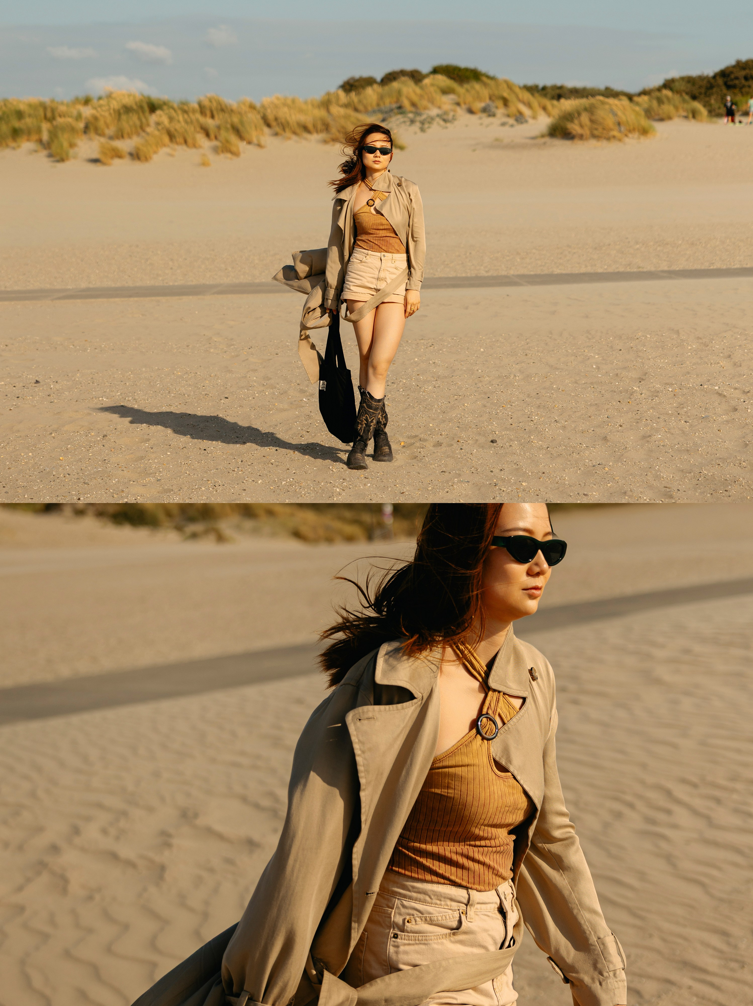 In the Dunes — Portrait Photoshoot on the Dutch Coast. Romantic & Soulful Photography by Natalia Olhova in Rotterdam
