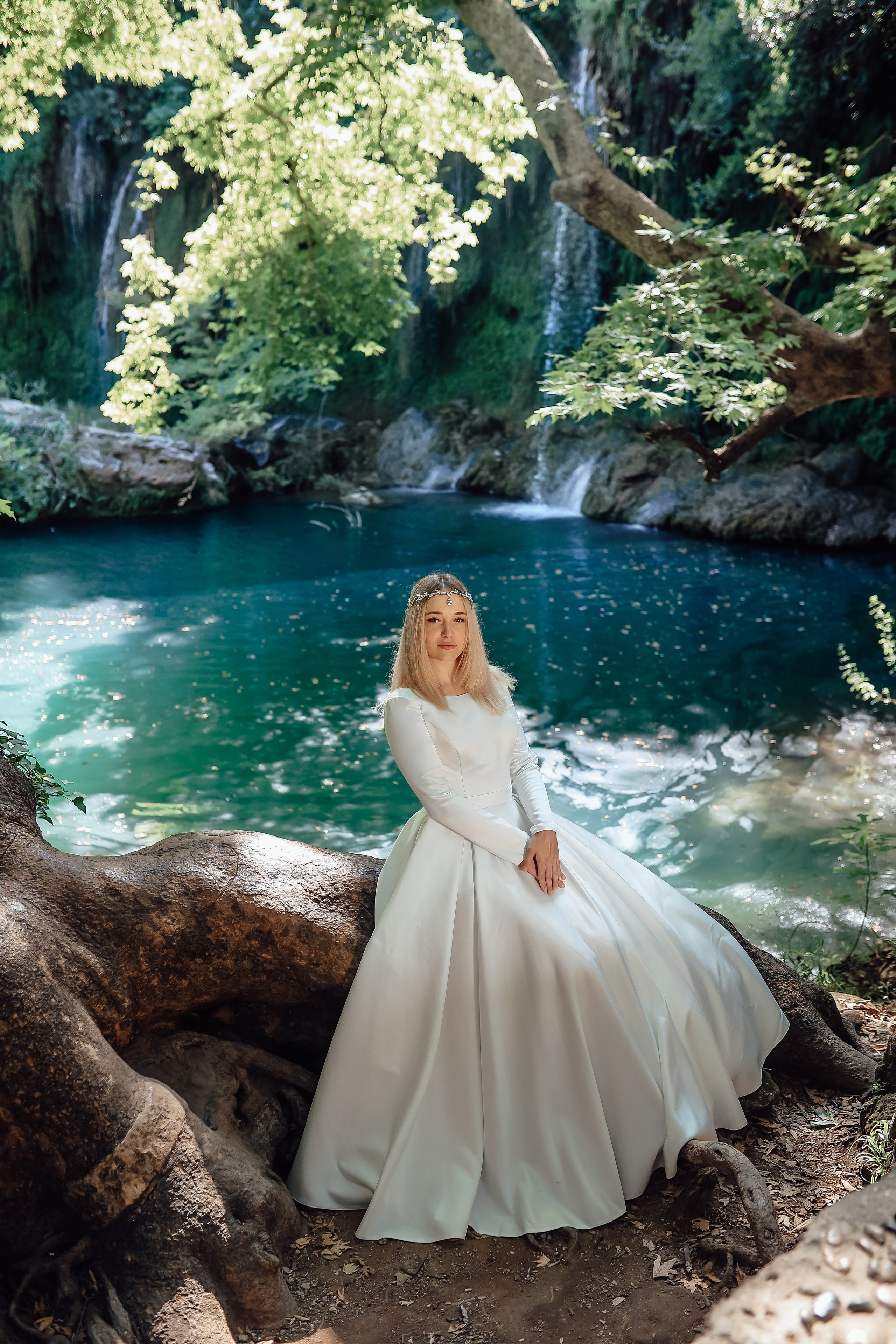 Photoshooting at Kurshunlu waterfall. Photographer in Turkey, Antalya, Kemer, Belek, Side, Kas, Fethiye
