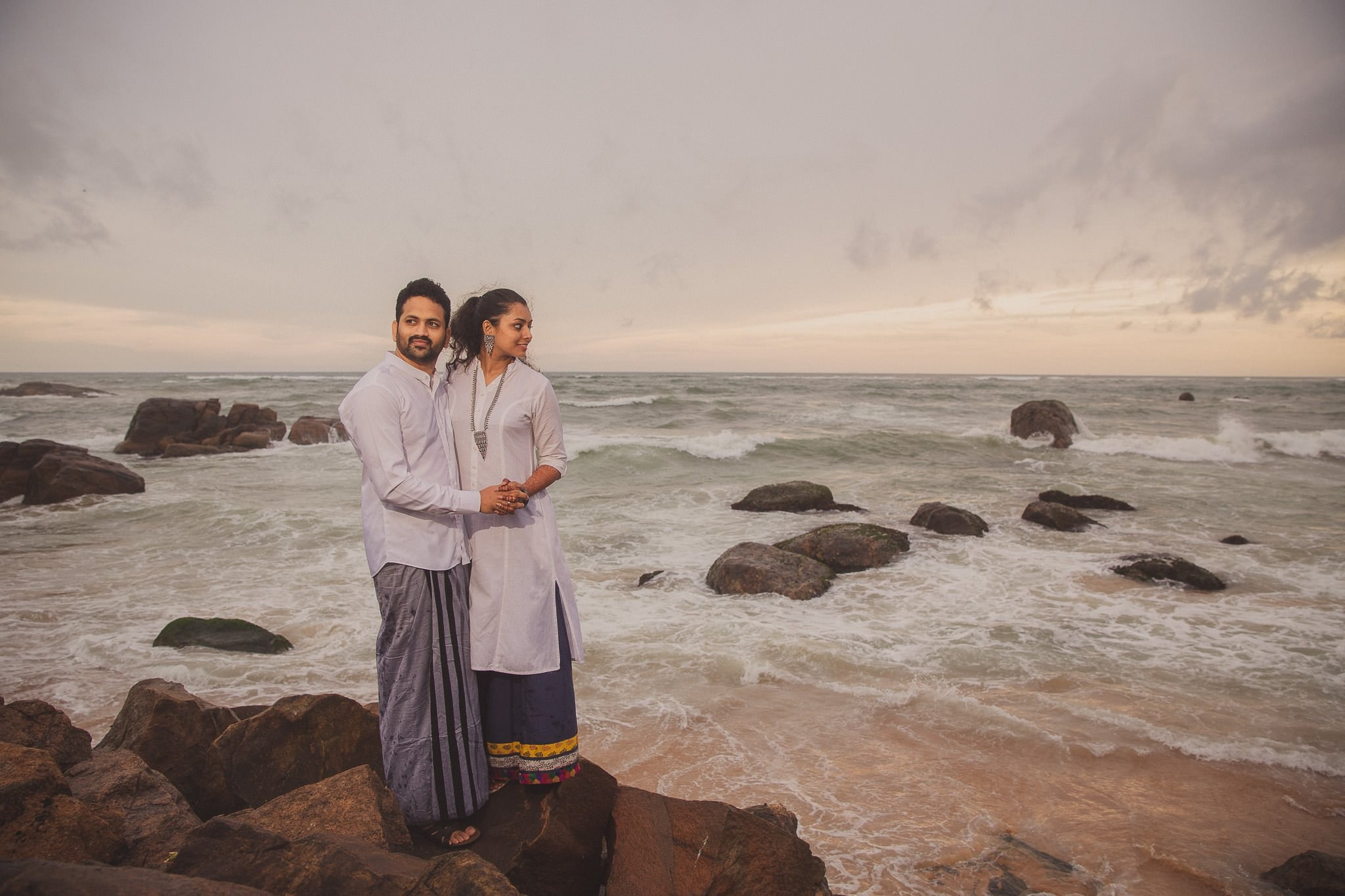 Post wedding portraits at Mount Lavinia, Sri Lanka