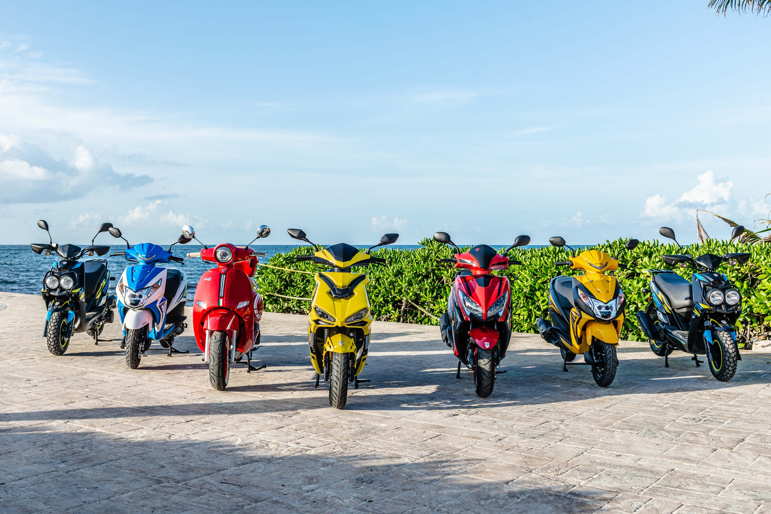 Scooter Photography for Rental Website in Mexico. PHOTOGRAPHER QUINTANA ROO