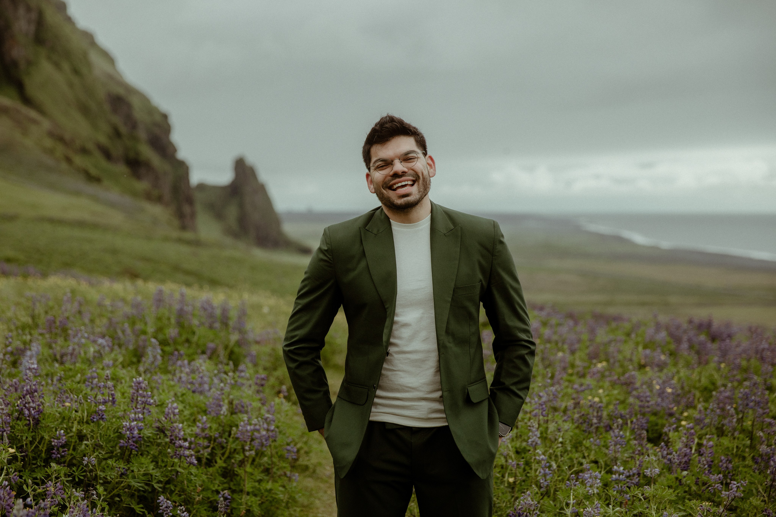 Elopement at Kvernufoss Waterfall. Iceland elopement photographer & videographer