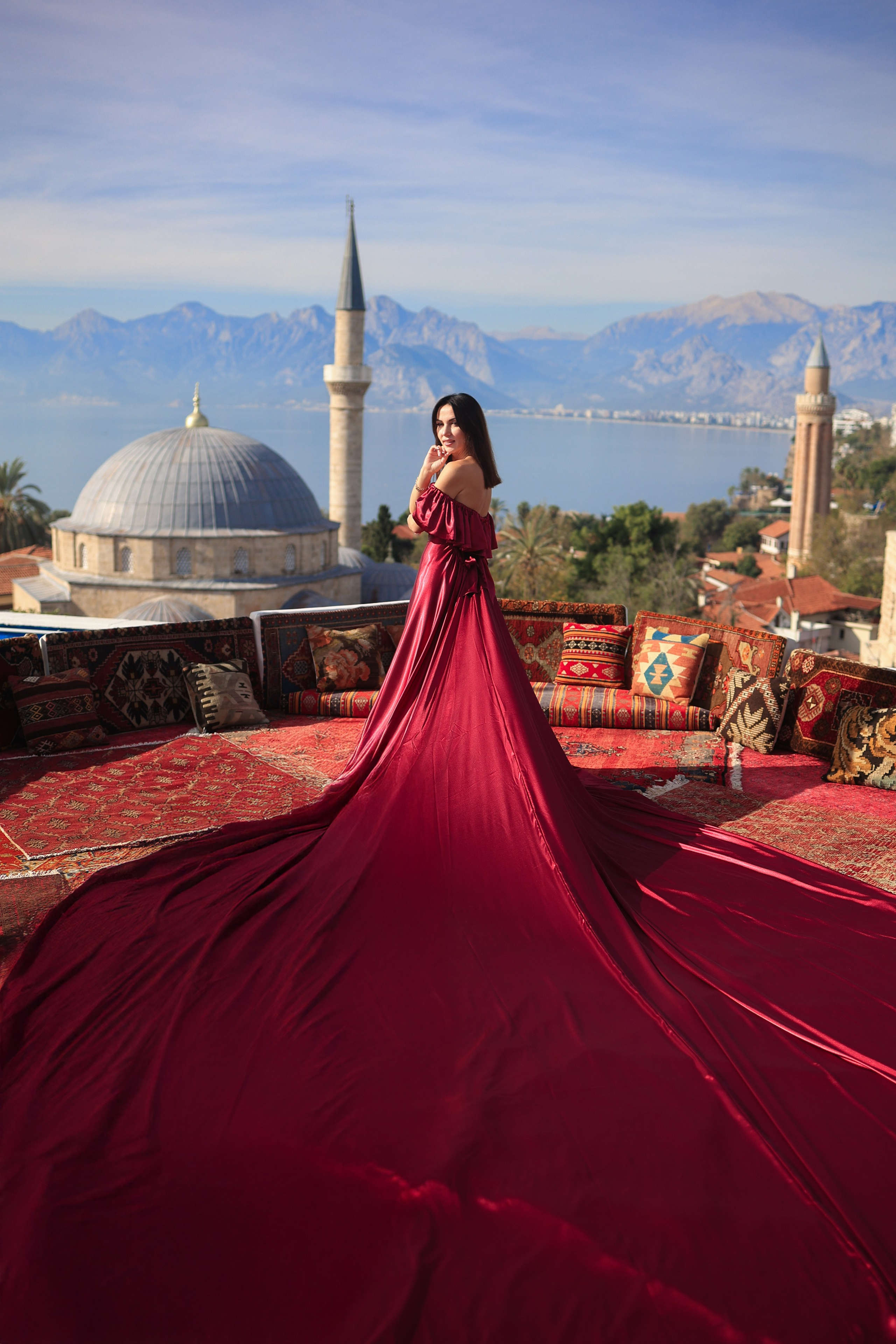 Фотосессия на крыше в Анталии