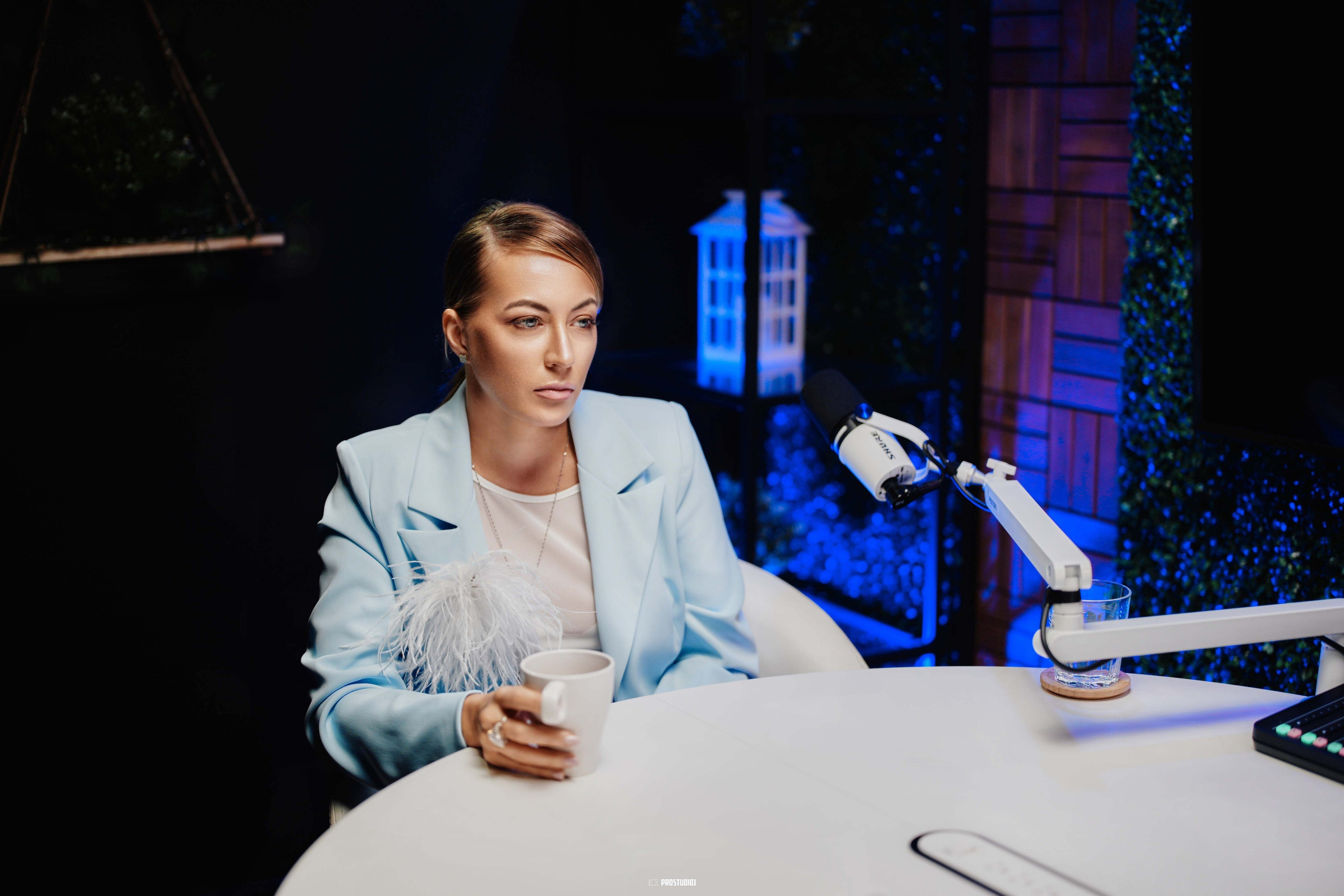 Private Podcast Studio Near Miami · Zone 1 Talk-Show Set | ProStudio1