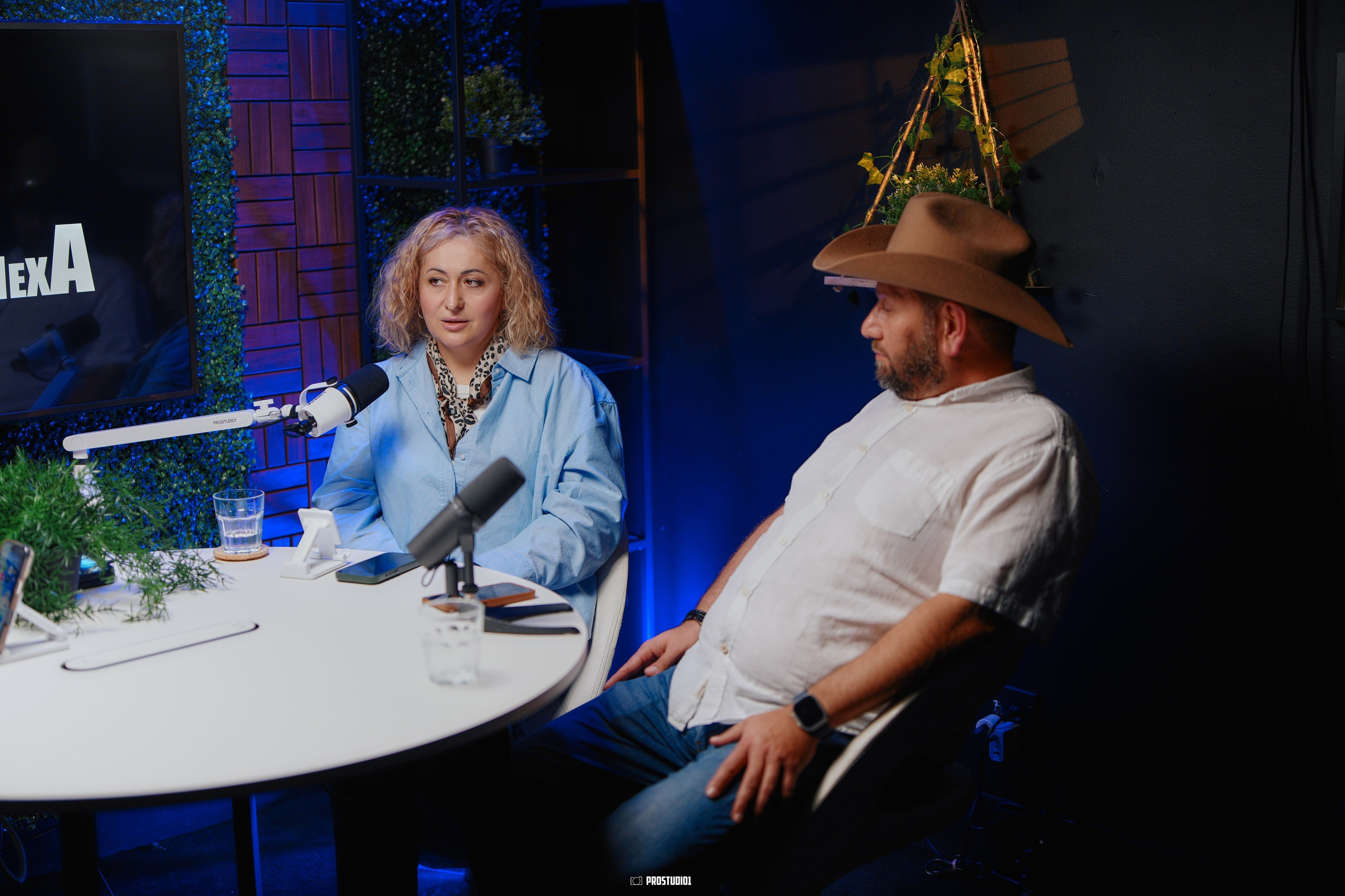 Private Podcast Studio Near Miami · Zone 1 Talk-Show Set | ProStudio1