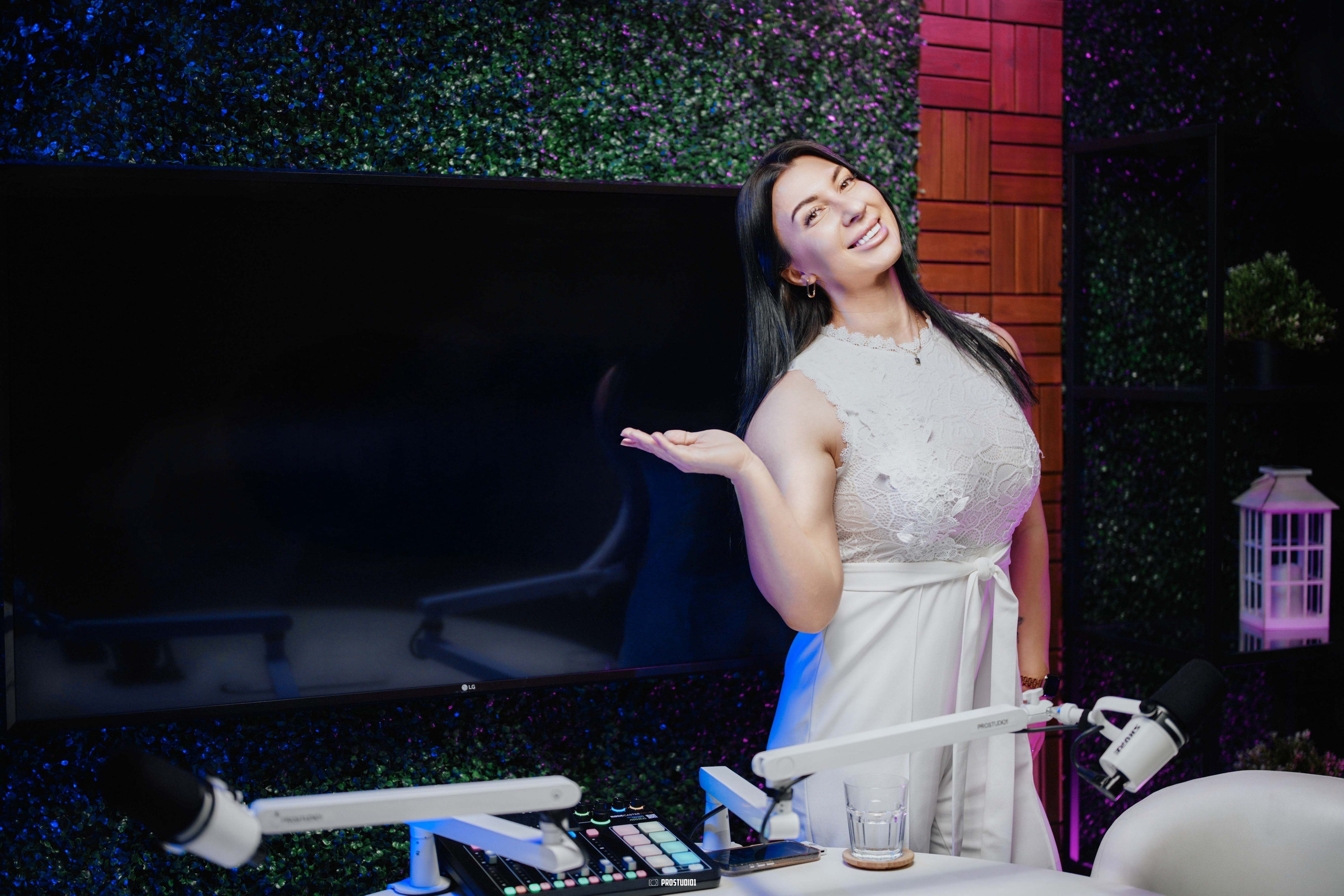 Private Podcast Studio Near Miami · Zone 1 Talk-Show Set | ProStudio1