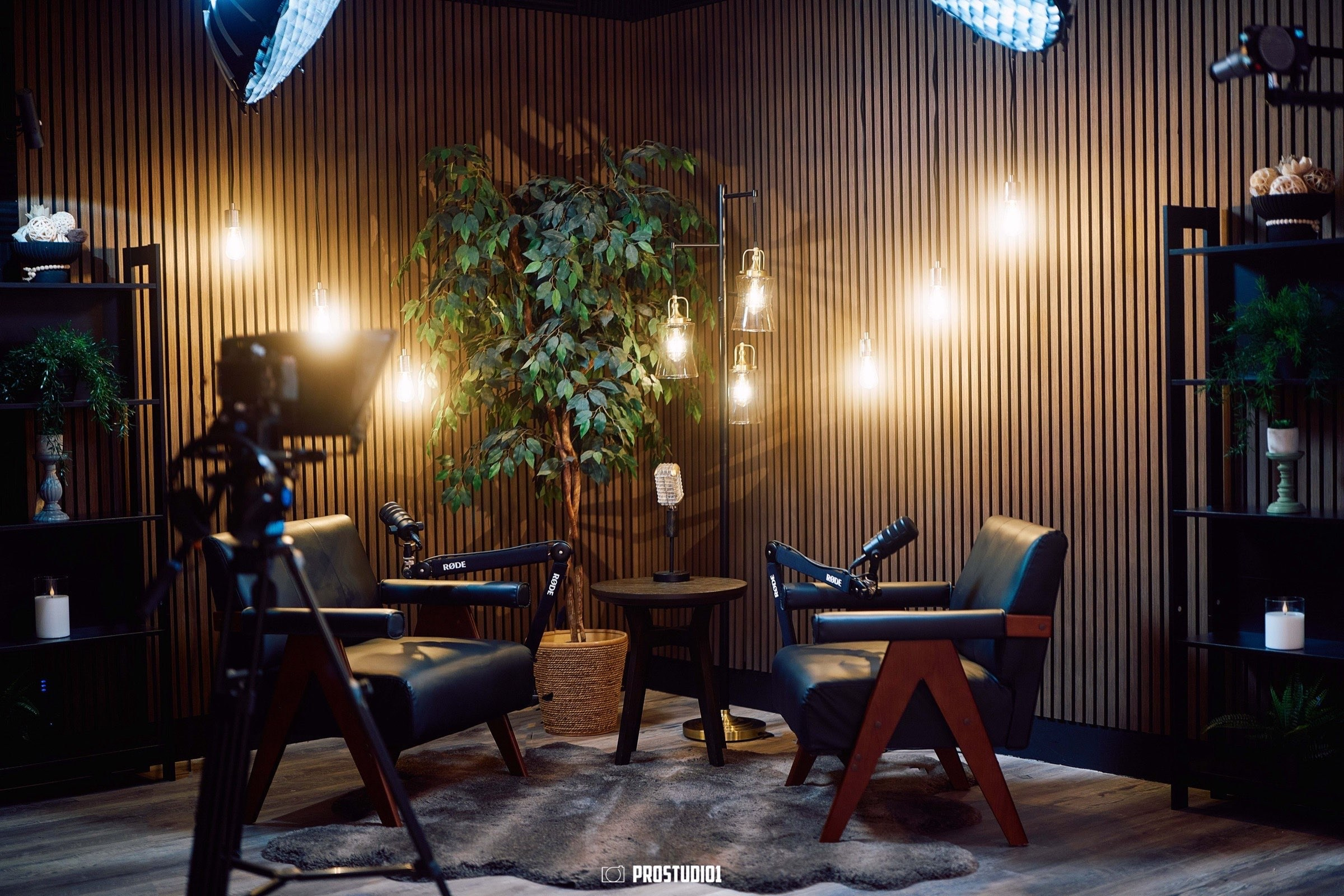 Cinematic Interview Lounge Near Miami · Zone 2 | ProStudio1
