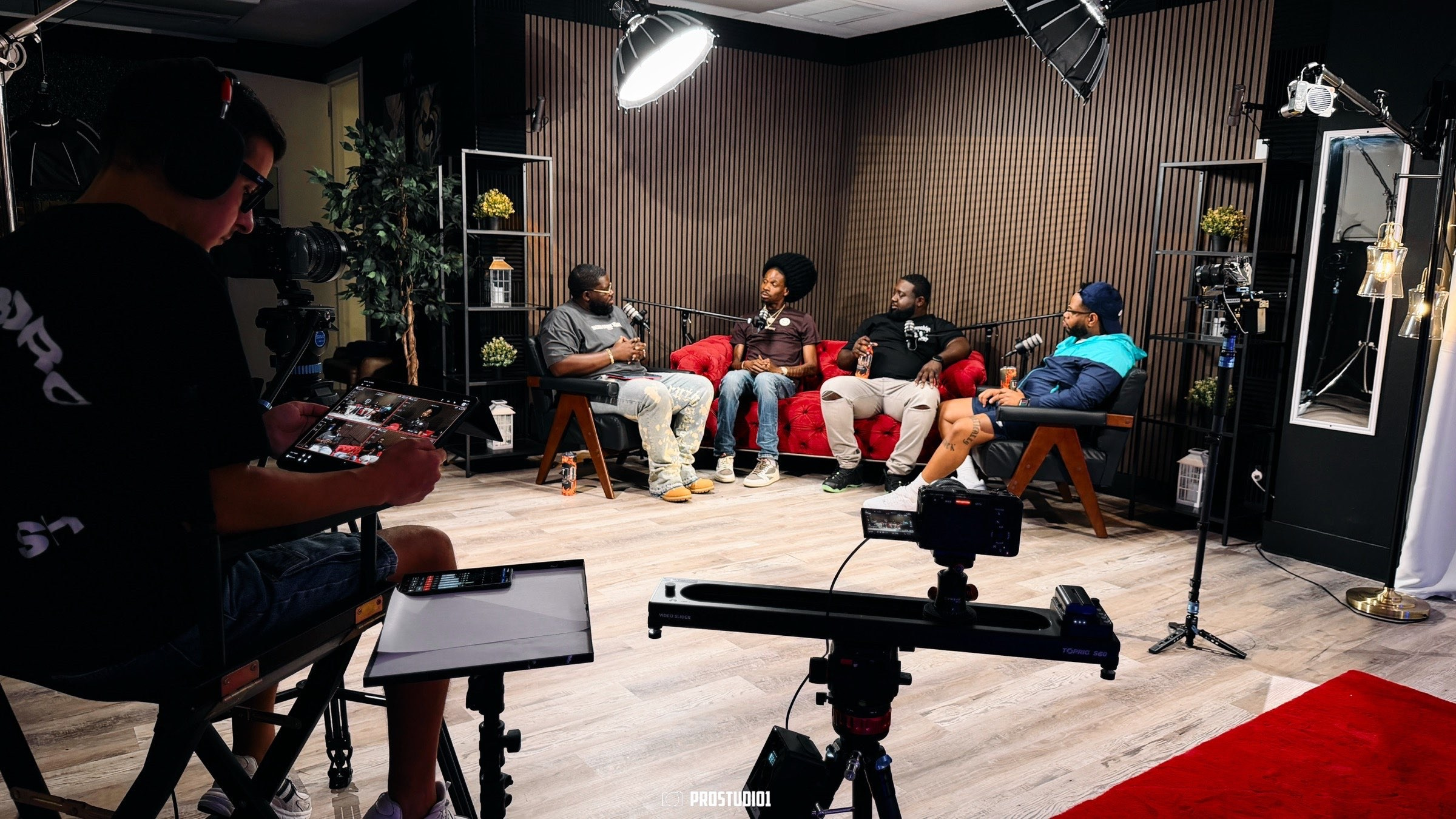 Cinematic Interview Lounge Near Miami · Zone 2 | ProStudio1