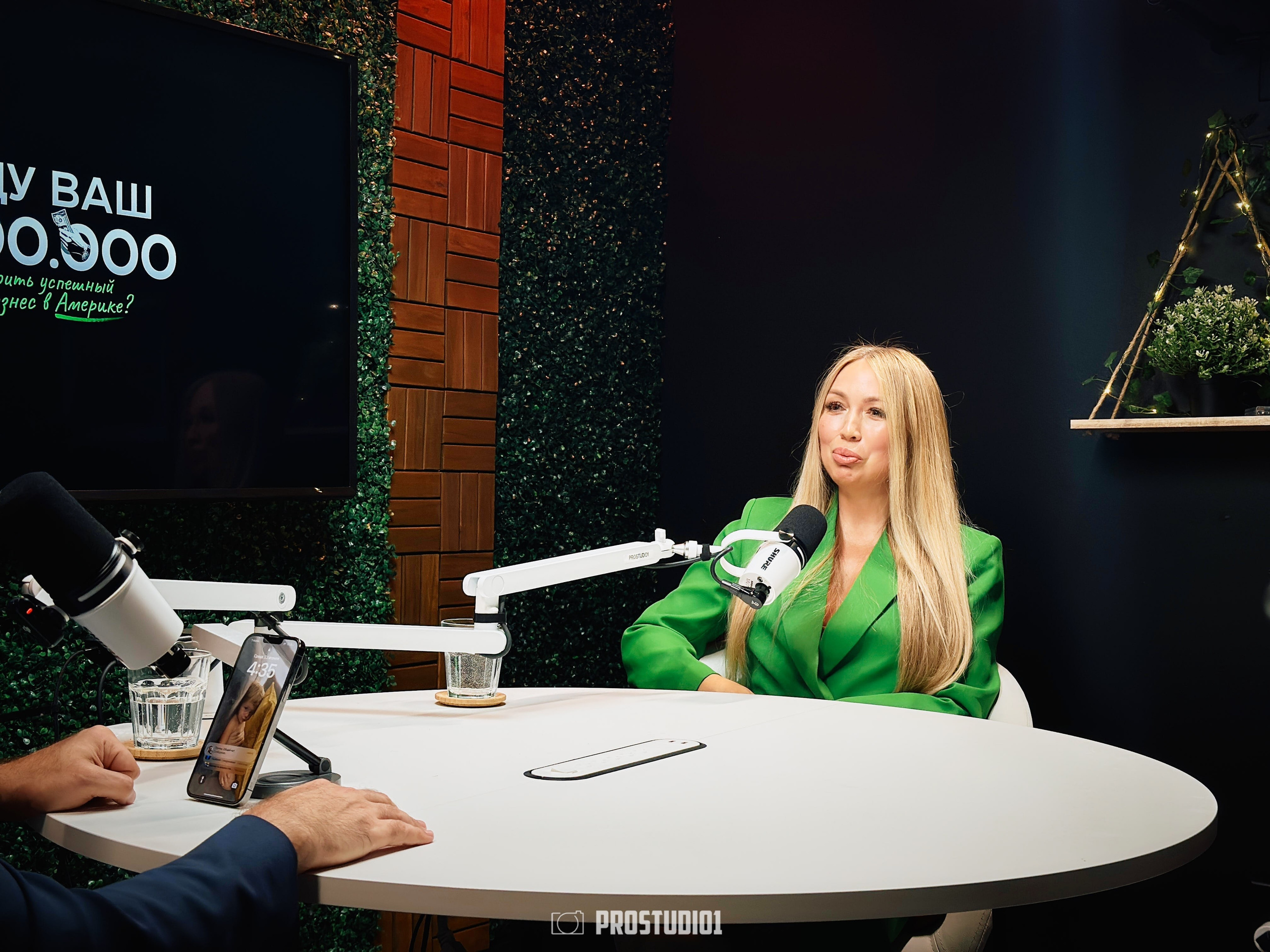 Private Podcast Studio Near Miami · Zone 1 Talk-Show Set | ProStudio1