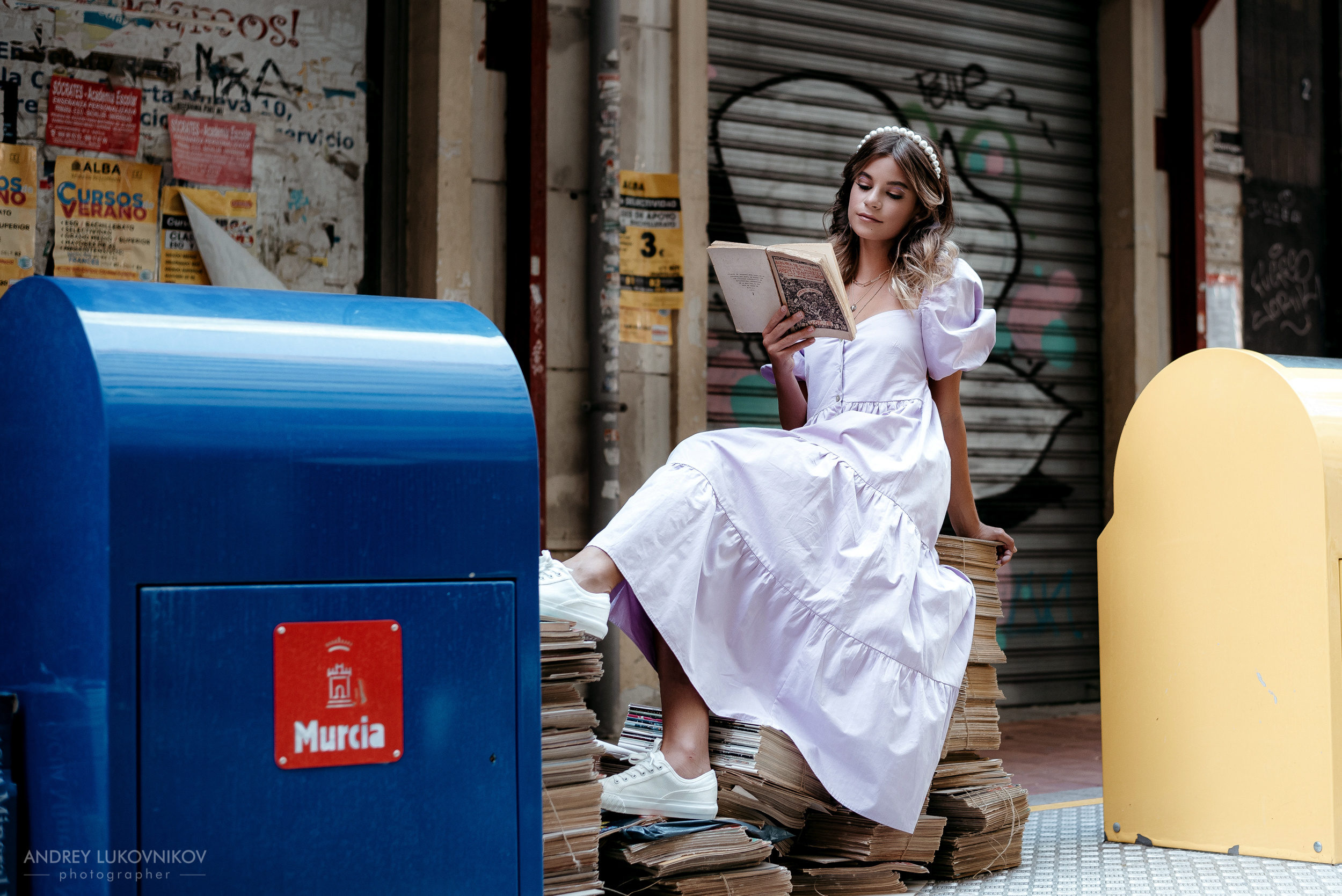 Фотопрогулка с молодой девушкой в Мурсии. Фотограф Испания