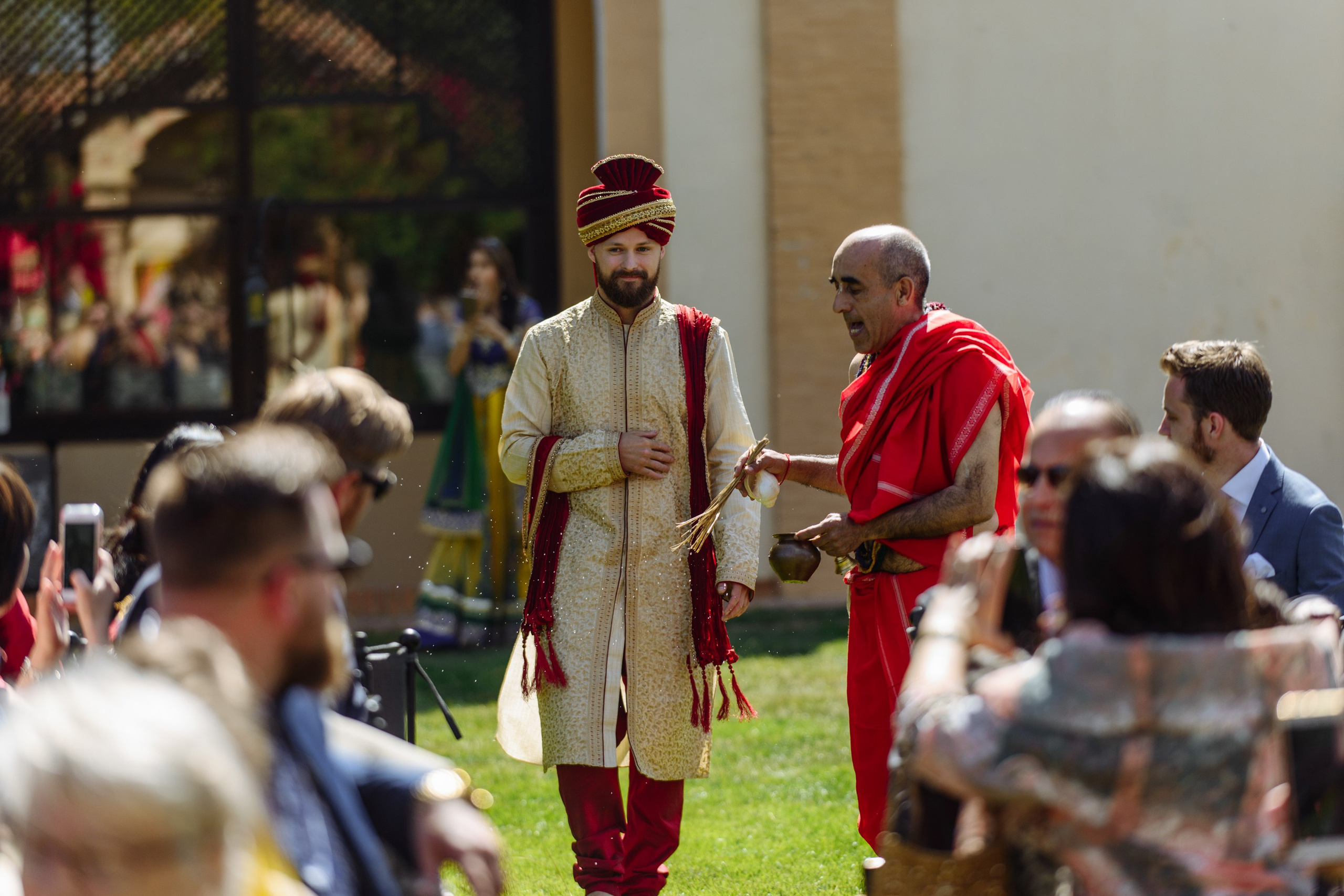 Elegancia Oriental. La Magia de una Boda India en La Gran Villa Rosa. Фотограф Екатерина Гасанова — фотосессии в Барселоне