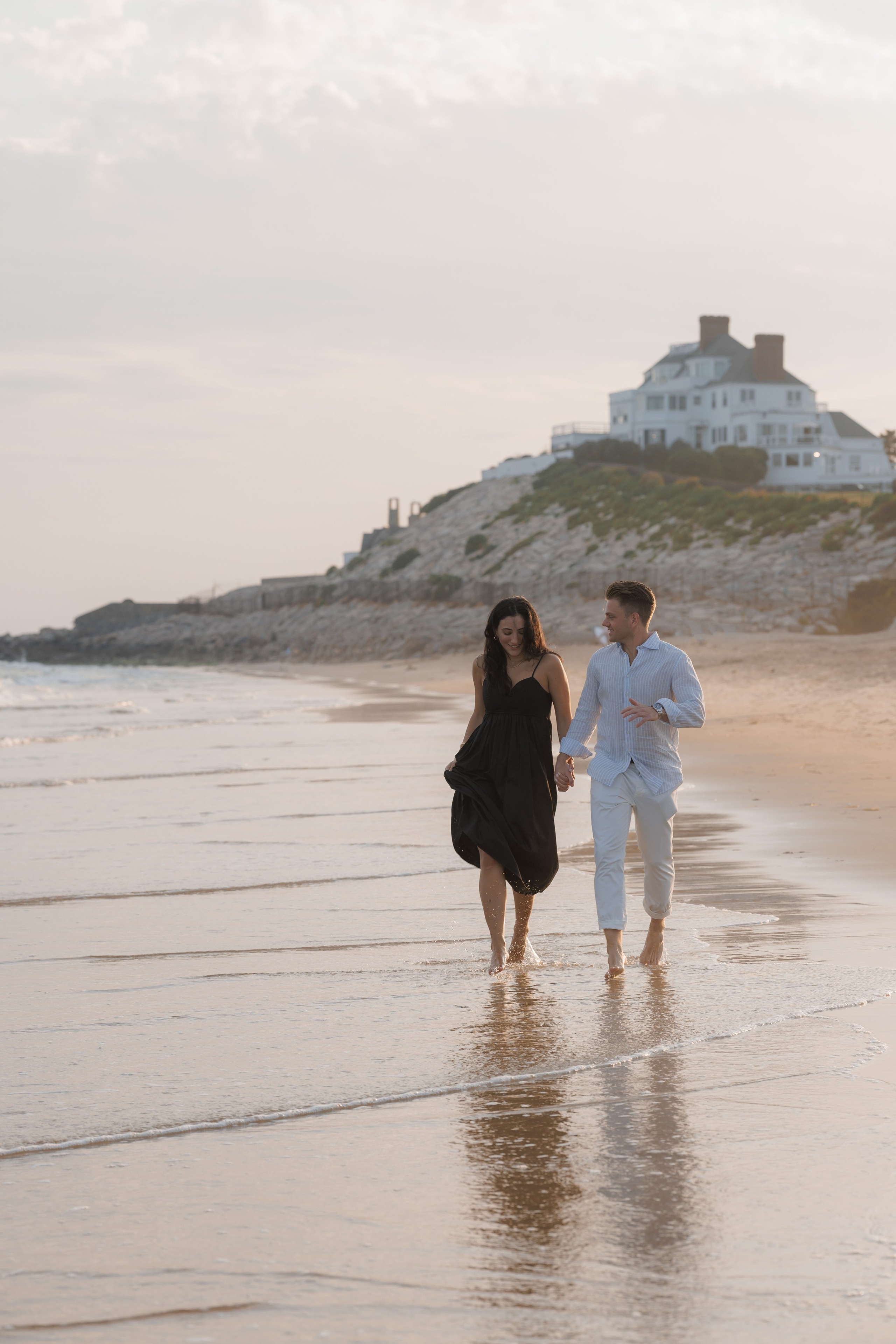 Watch Hill Beach Proposal | Westerly, Rhode Island. Rhode Island Wedding Photographer Tati Simpson