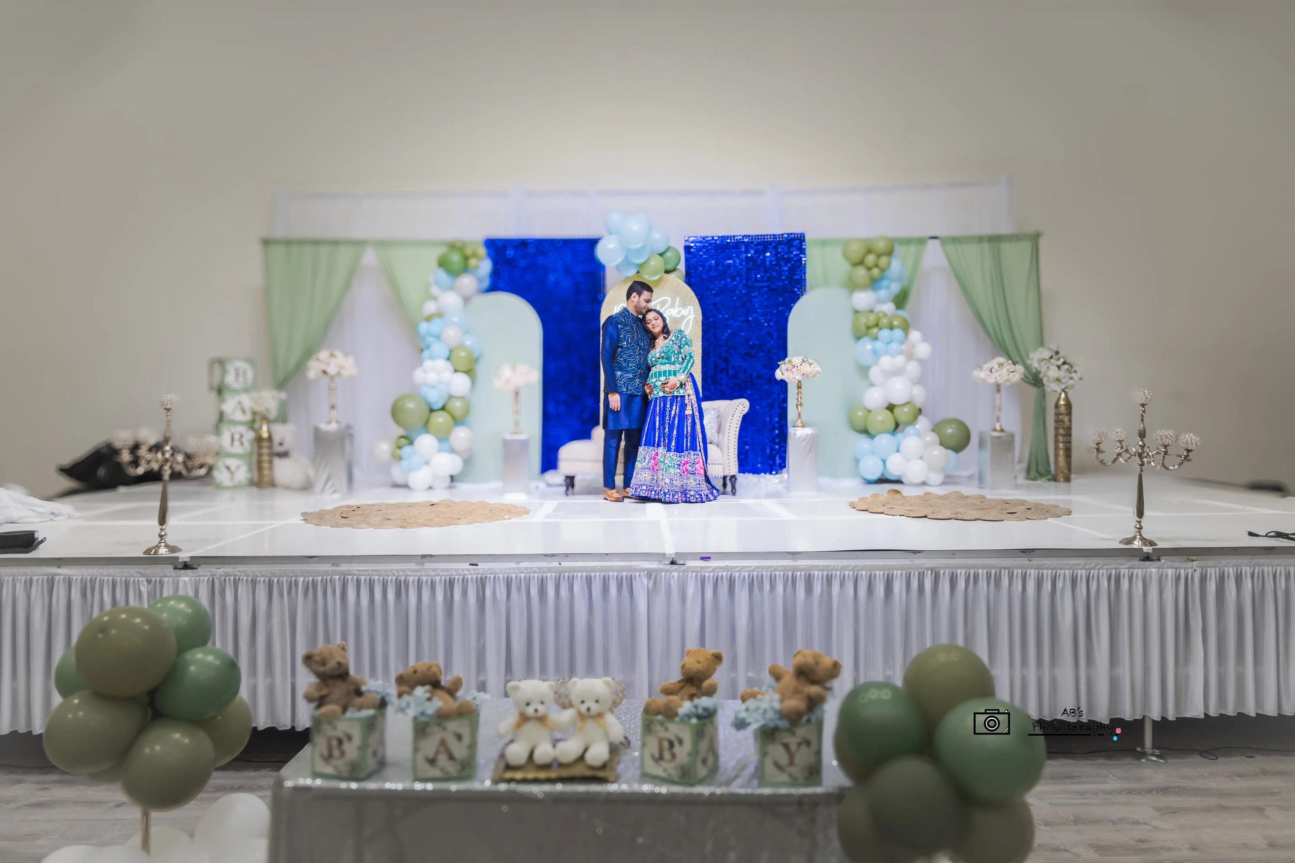 South Indian baby shower ceremony photographed in Boston MA with cultural details