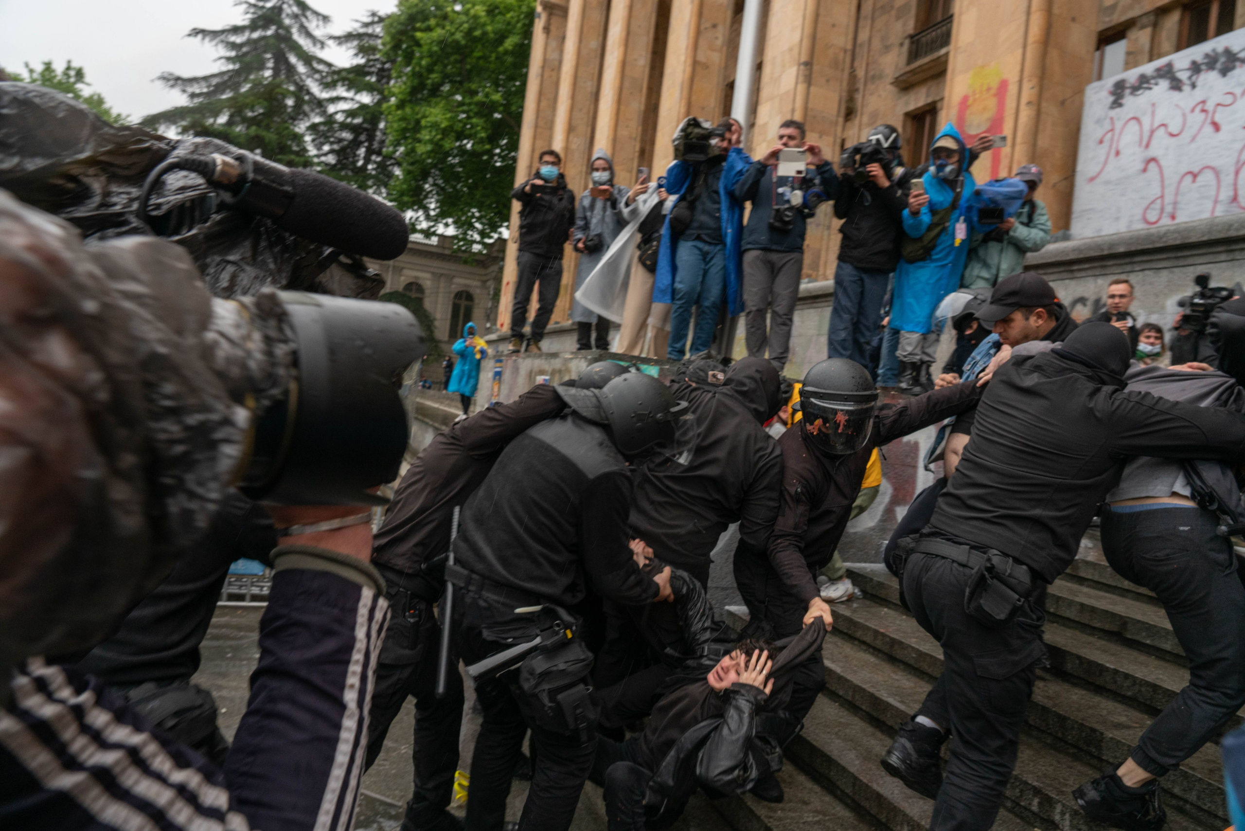 Georgia against the “foreign agents” law. Marina Sycheva