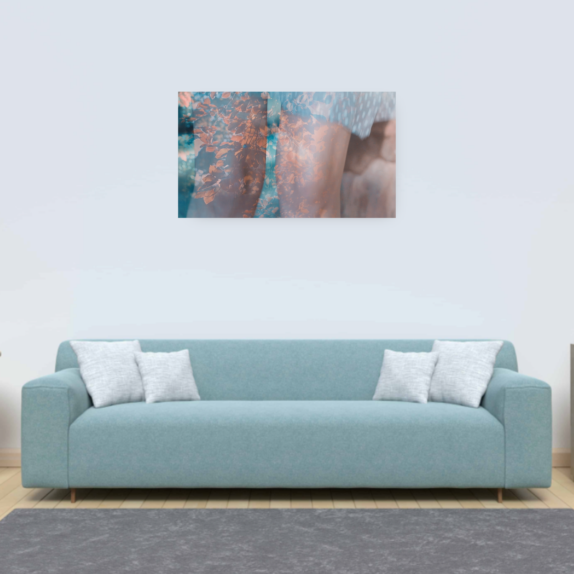 Elegant and artistic print for sale, symbolizing tenderness and self-reflection