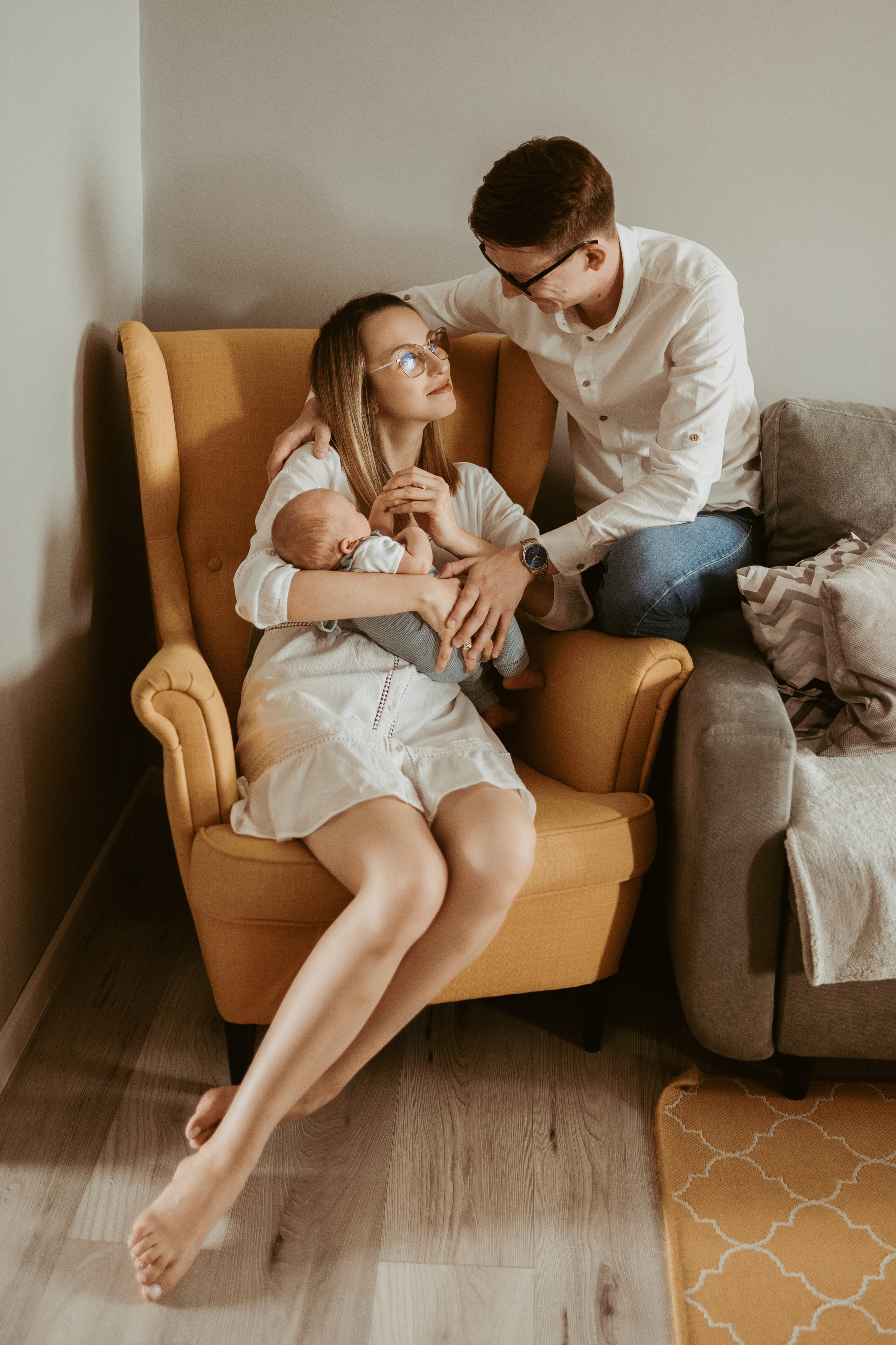 SESJA DOMOWA: Kinga&Damian&Teodor. Karkowskafoto - fotografia miłości