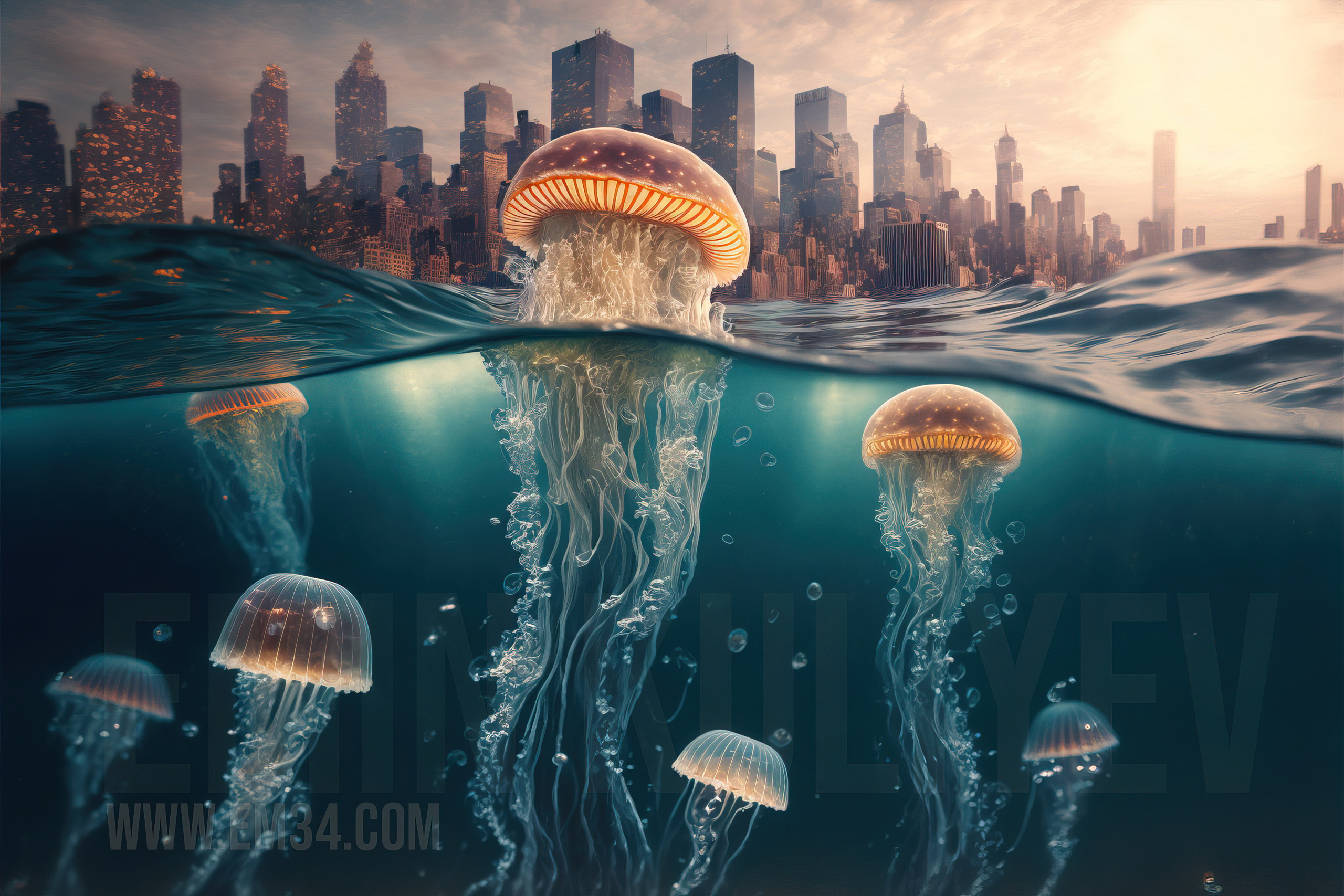 Created the New York City of my dreams in Midjourney. Emin Kuliyev — Award-Winning Wedding Photojournalist NYC & USA | Best Wedding Photographer Known for Candid, Timeless Moments