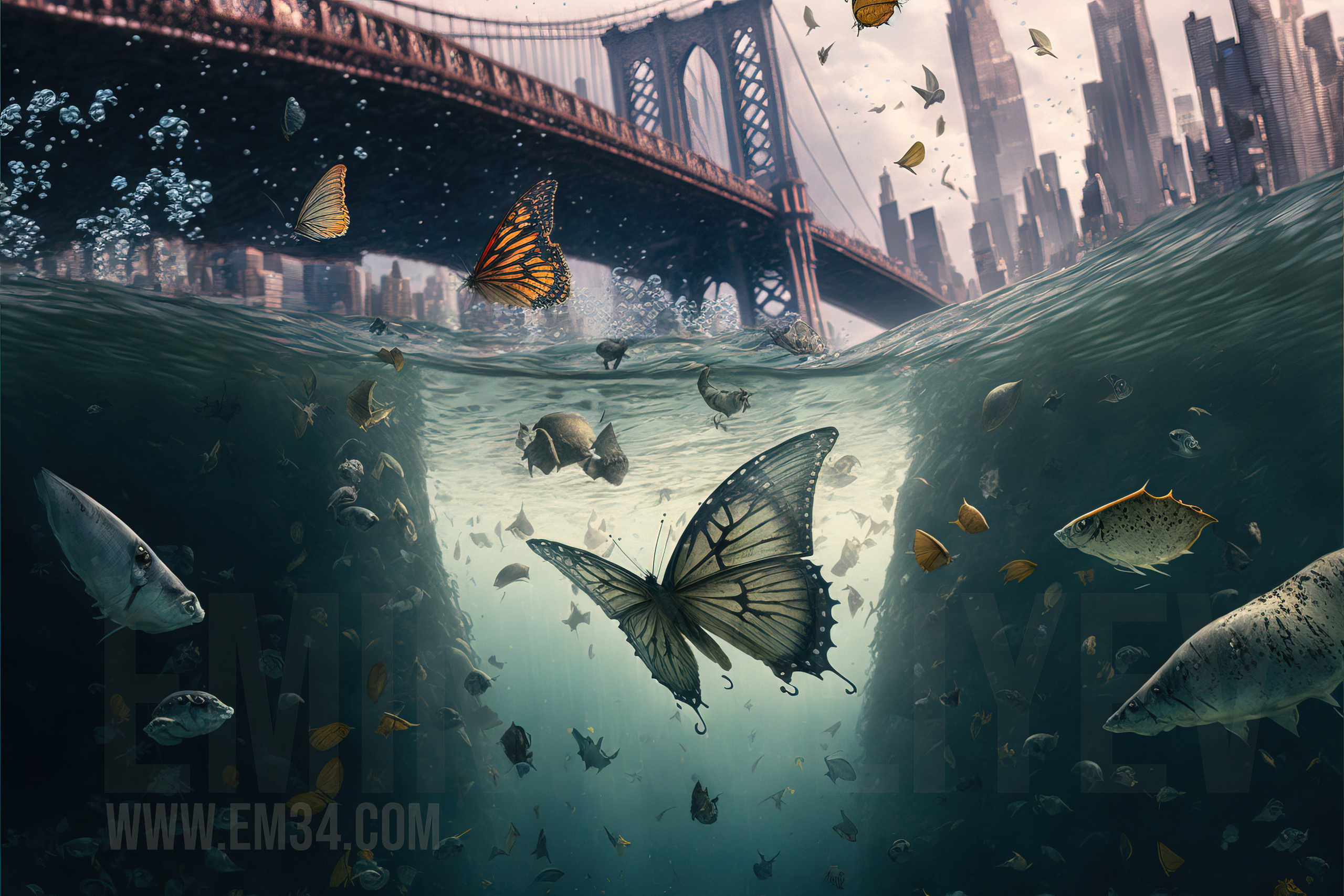 Created the New York City of my dreams in Midjourney. Emin Kuliyev — Award-Winning Wedding Photojournalist NYC & USA | Best Wedding Photographer Known for Candid, Timeless Moments