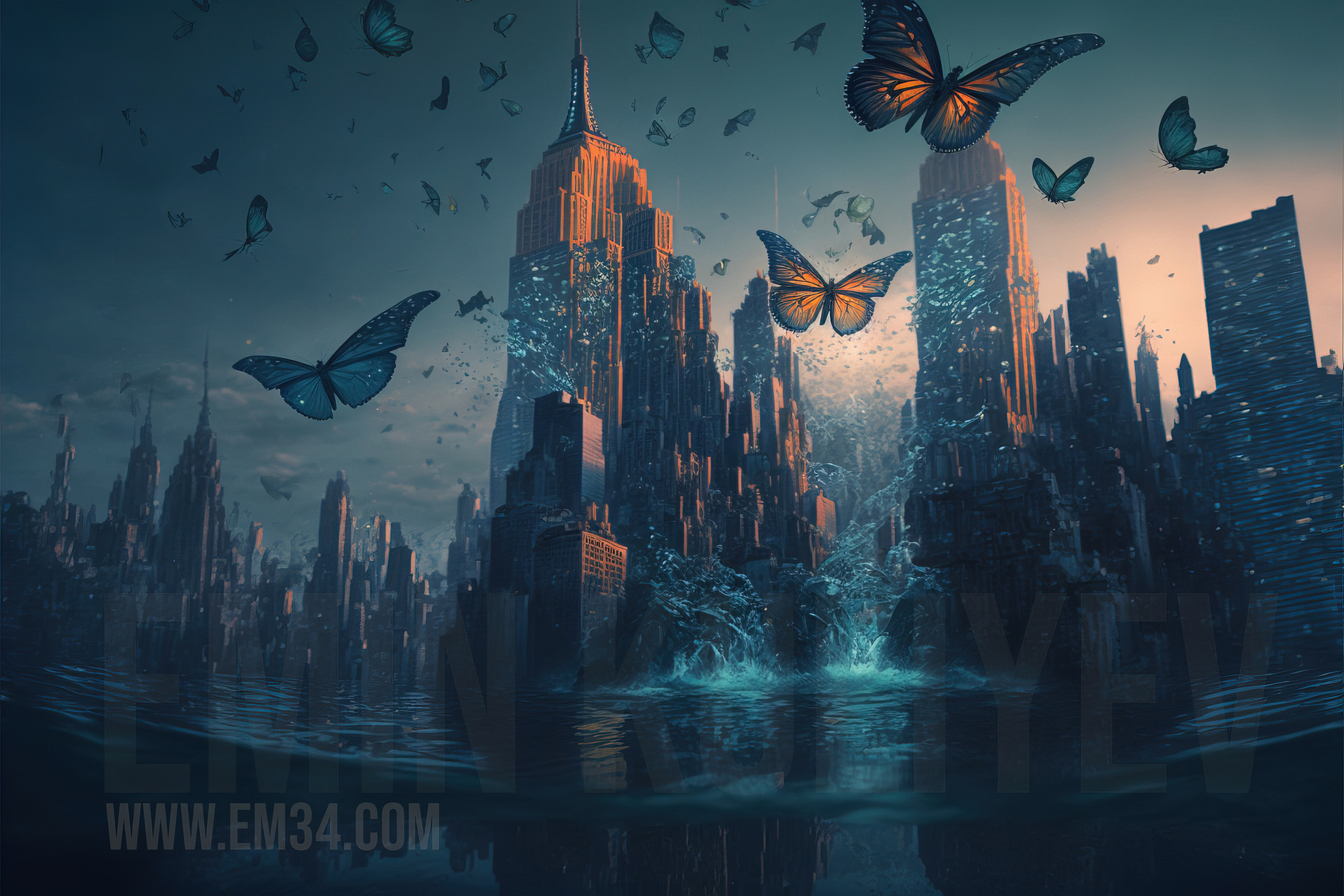 Created the New York City of my dreams in Midjourney. Emin Kuliyev — Award-Winning Wedding Photojournalist NYC & USA | Best Wedding Photographer Known for Candid, Timeless Moments