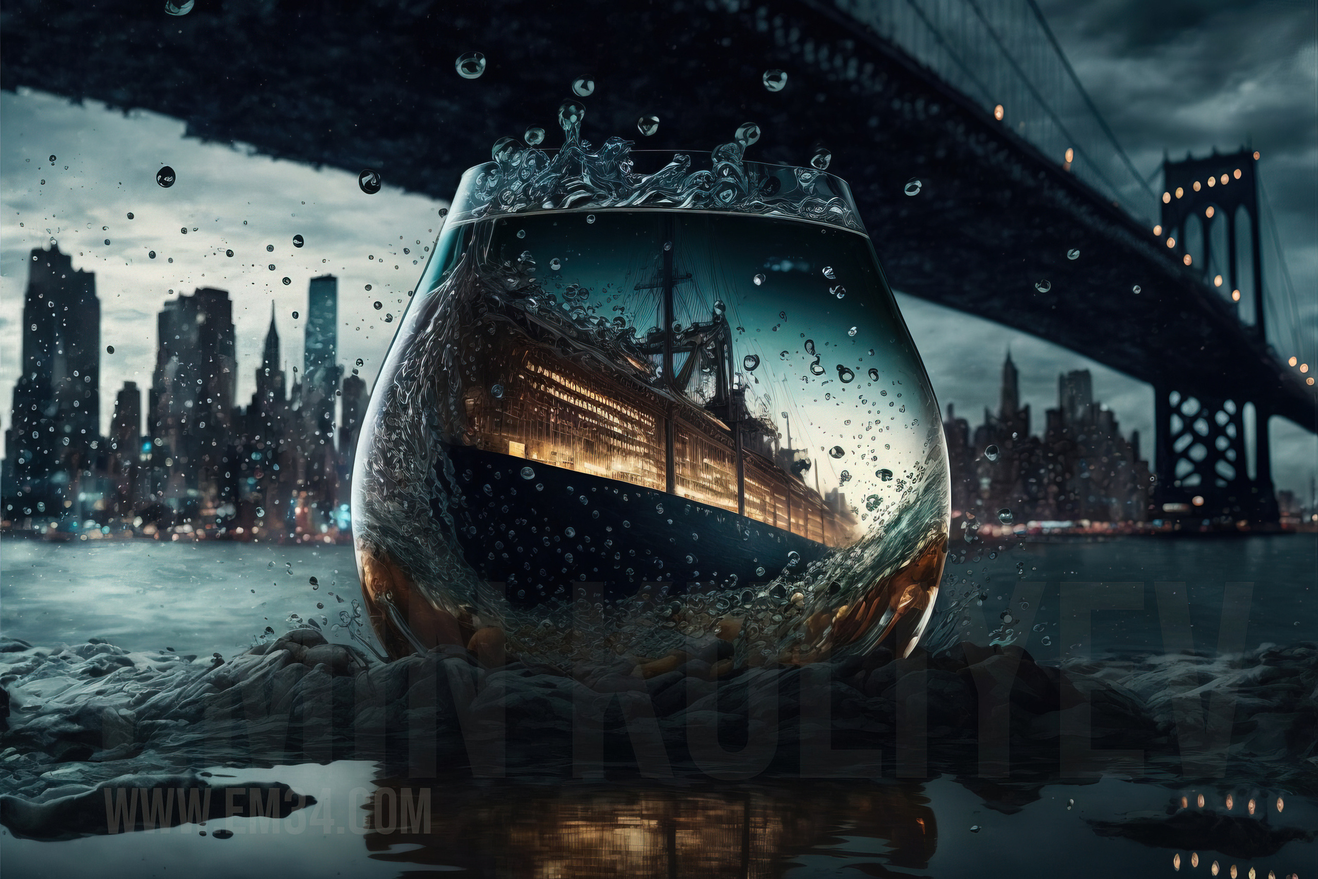 Created the New York City of my dreams in Midjourney. Emin Kuliyev — Award-Winning Wedding Photojournalist NYC & USA | Best Wedding Photographer Known for Candid, Timeless Moments