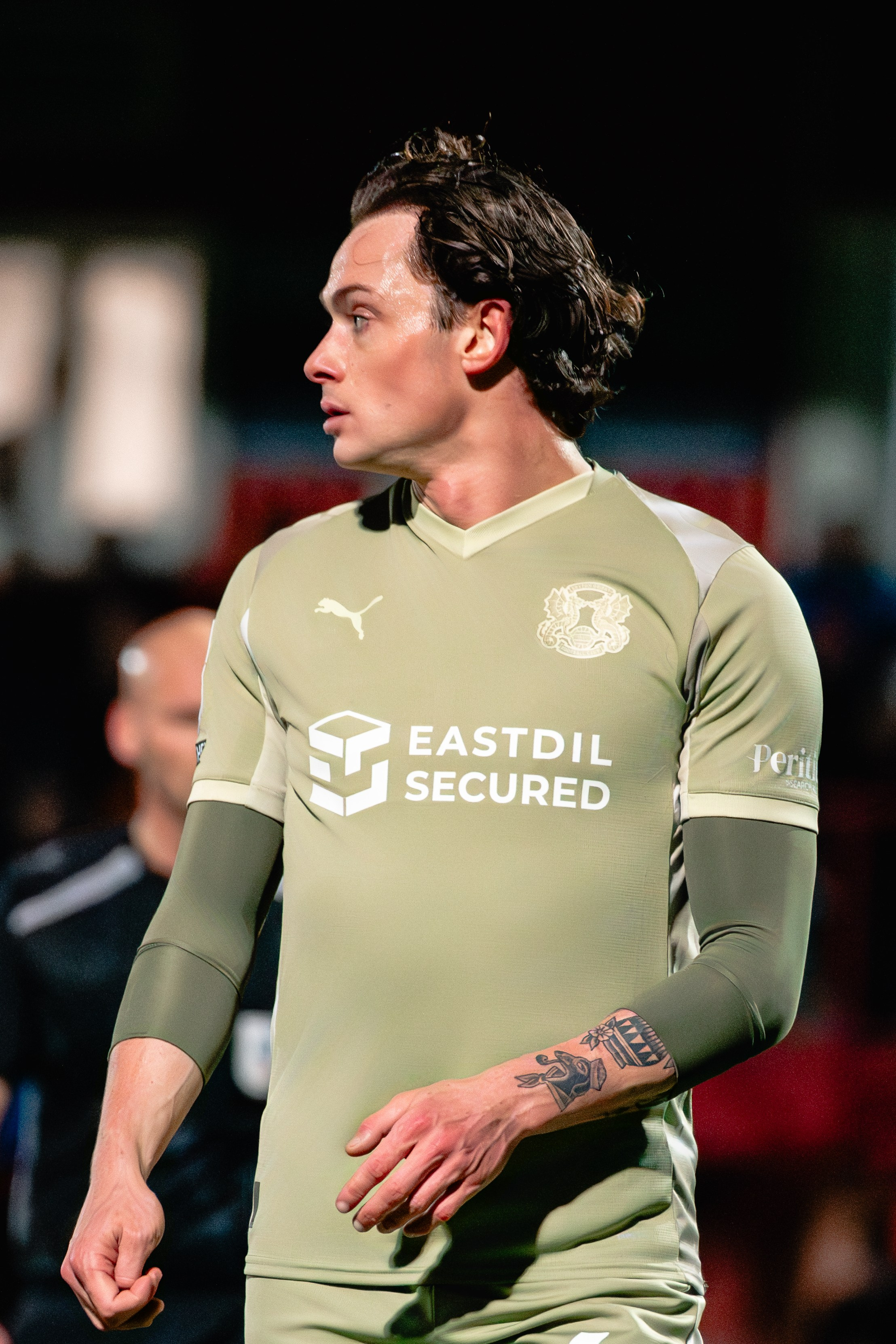 Leyton Orient player in the away kit during the League One fixture against Stevenage.