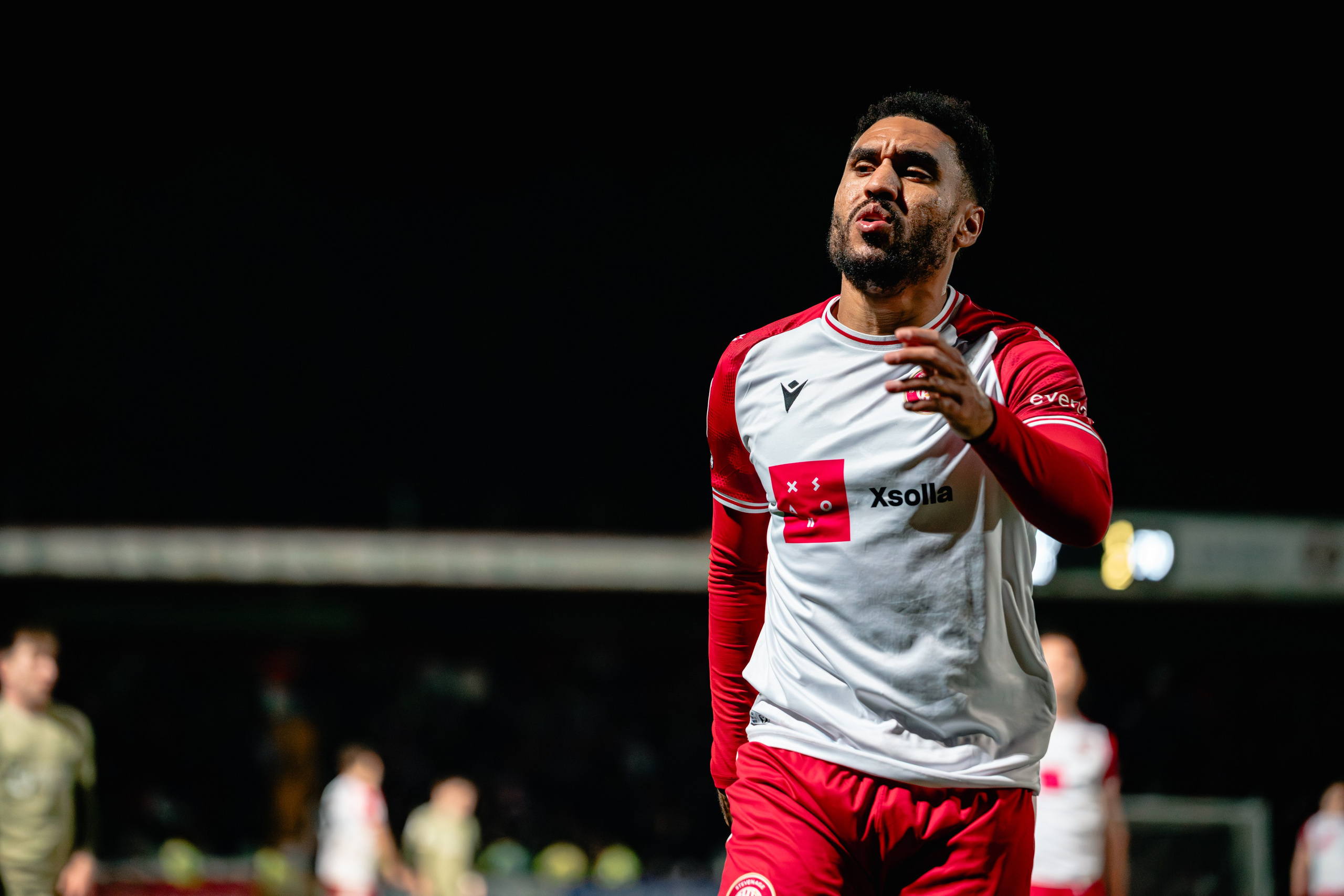 Stevenage player photographed during the League One match against Leyton Orient on 10 March 2026