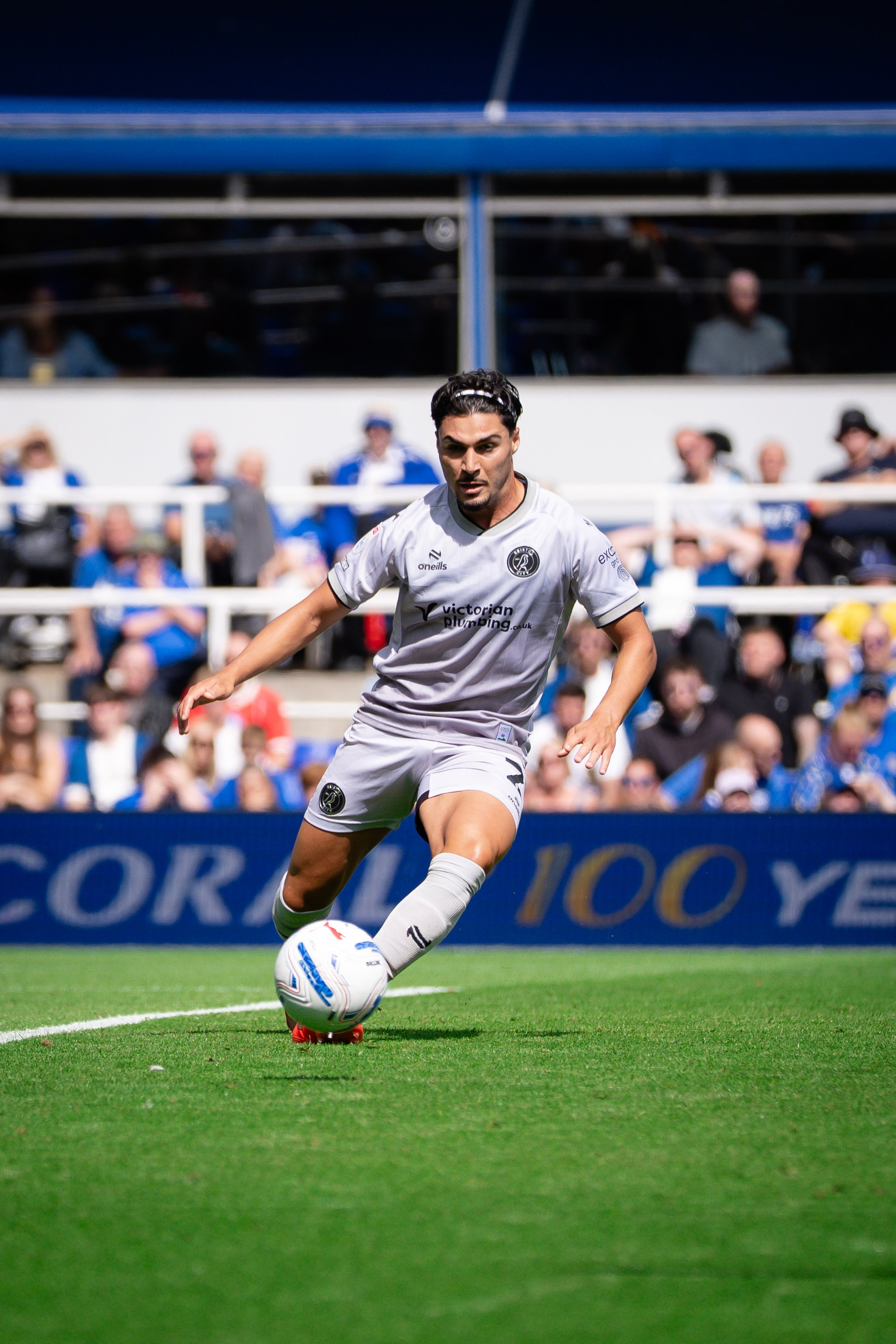 Bristol City player photographed during the Championship fixture against Birmingham City at St Andrew’s.
