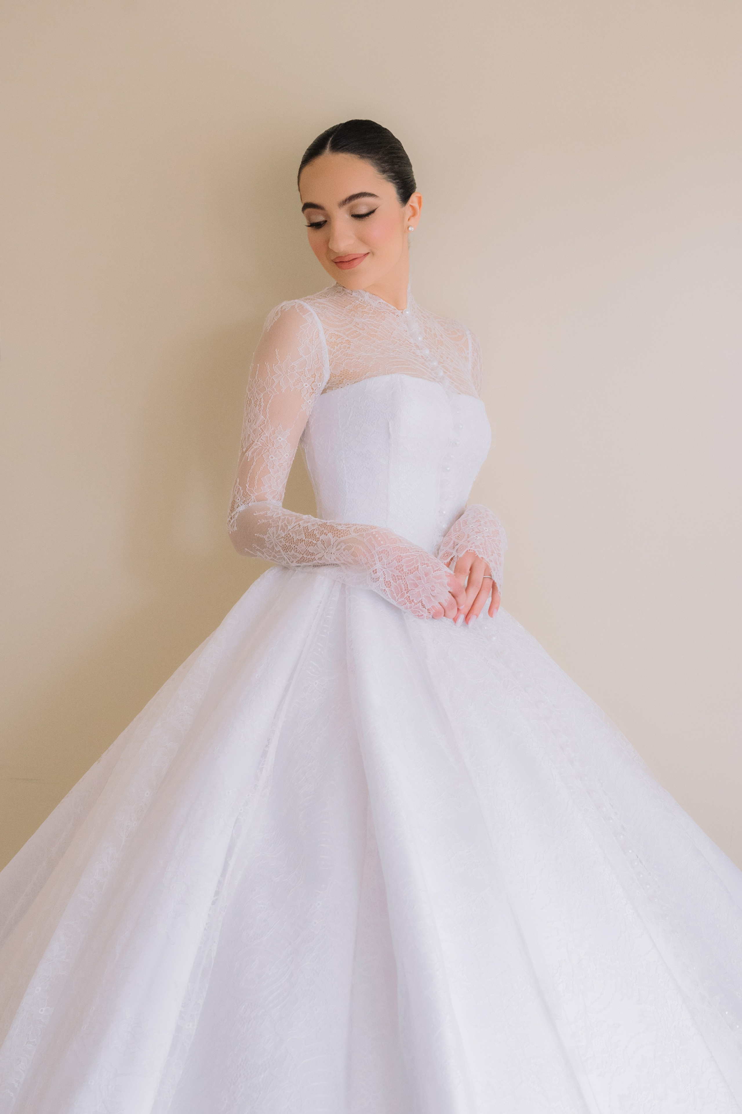 a woman in a white wedding dress