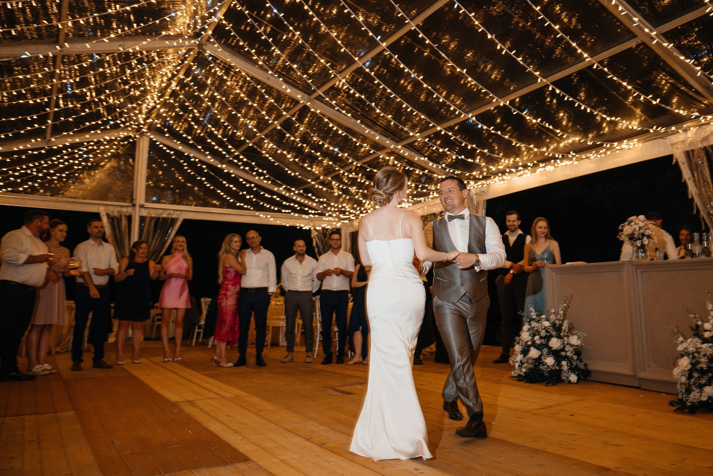 first dance of bride and groom