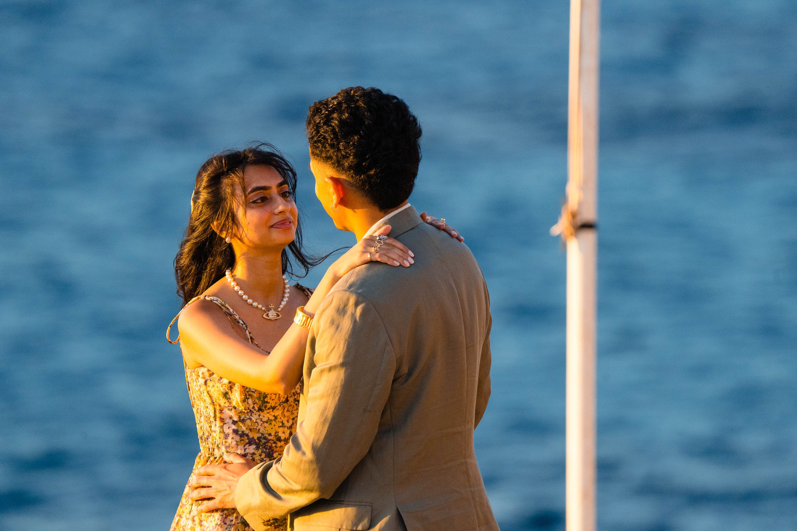 Dusk Wedding Proposal in Cap Rocat with UK clients. Mallorca Wedding, Corporate & Social Photographer