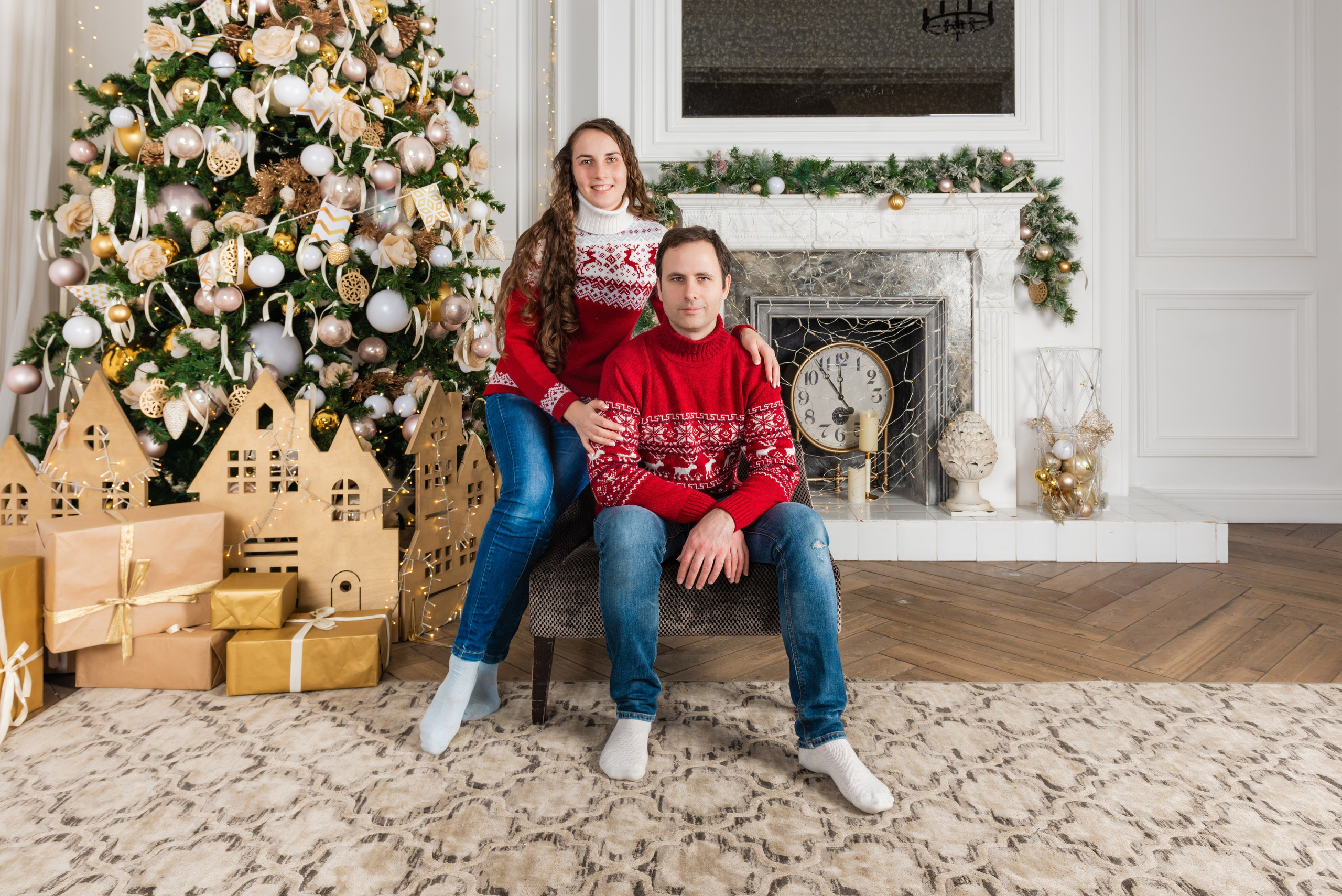 Семейная фотосессия с детьми в студии. FOTÓGRAFO MÉXICO QUINTANA ROO