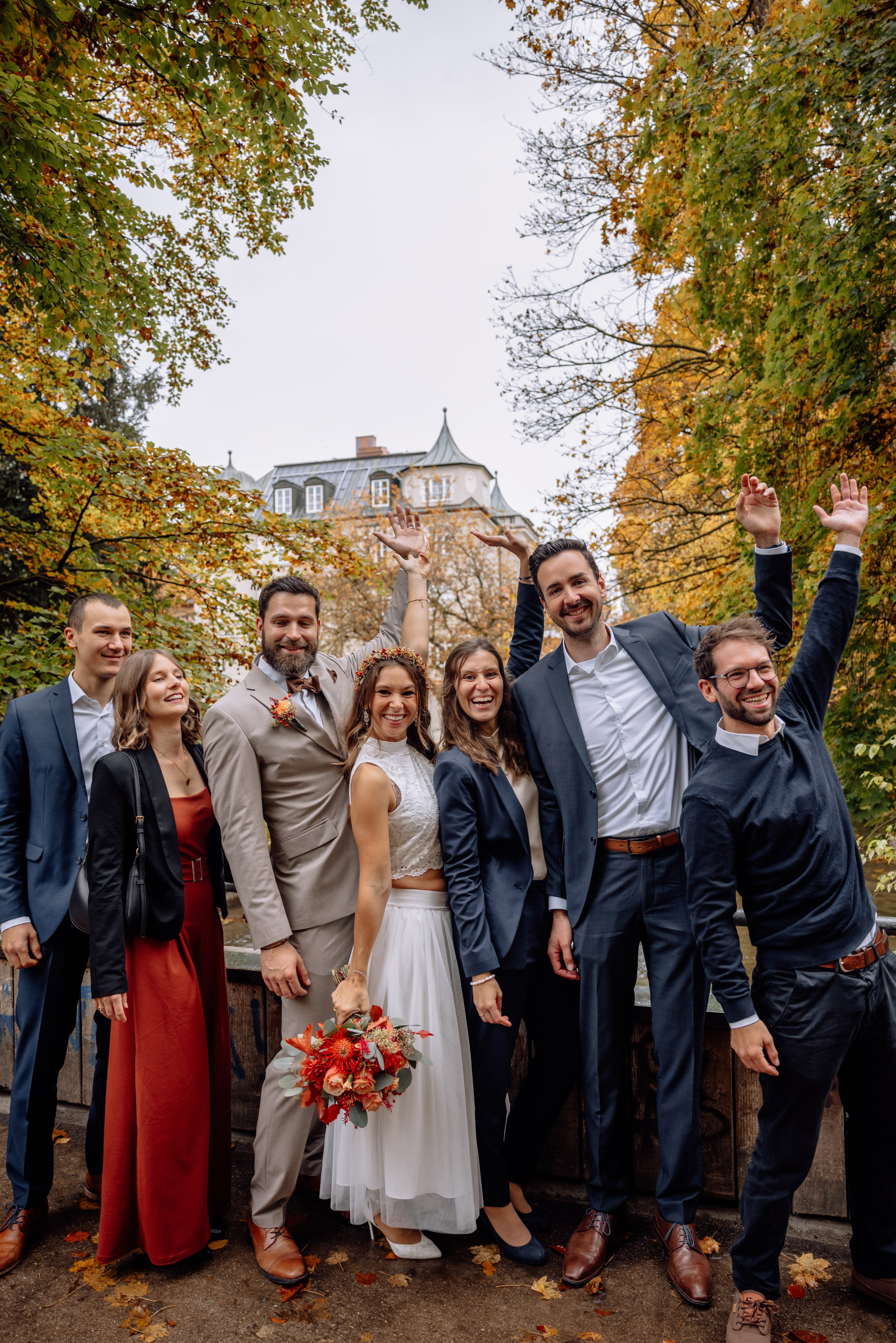 Herbsthochzeit im Standesamt Schwabing. Hochzeitsfotograf München Taufe Familienfotograf Tanja Mauke