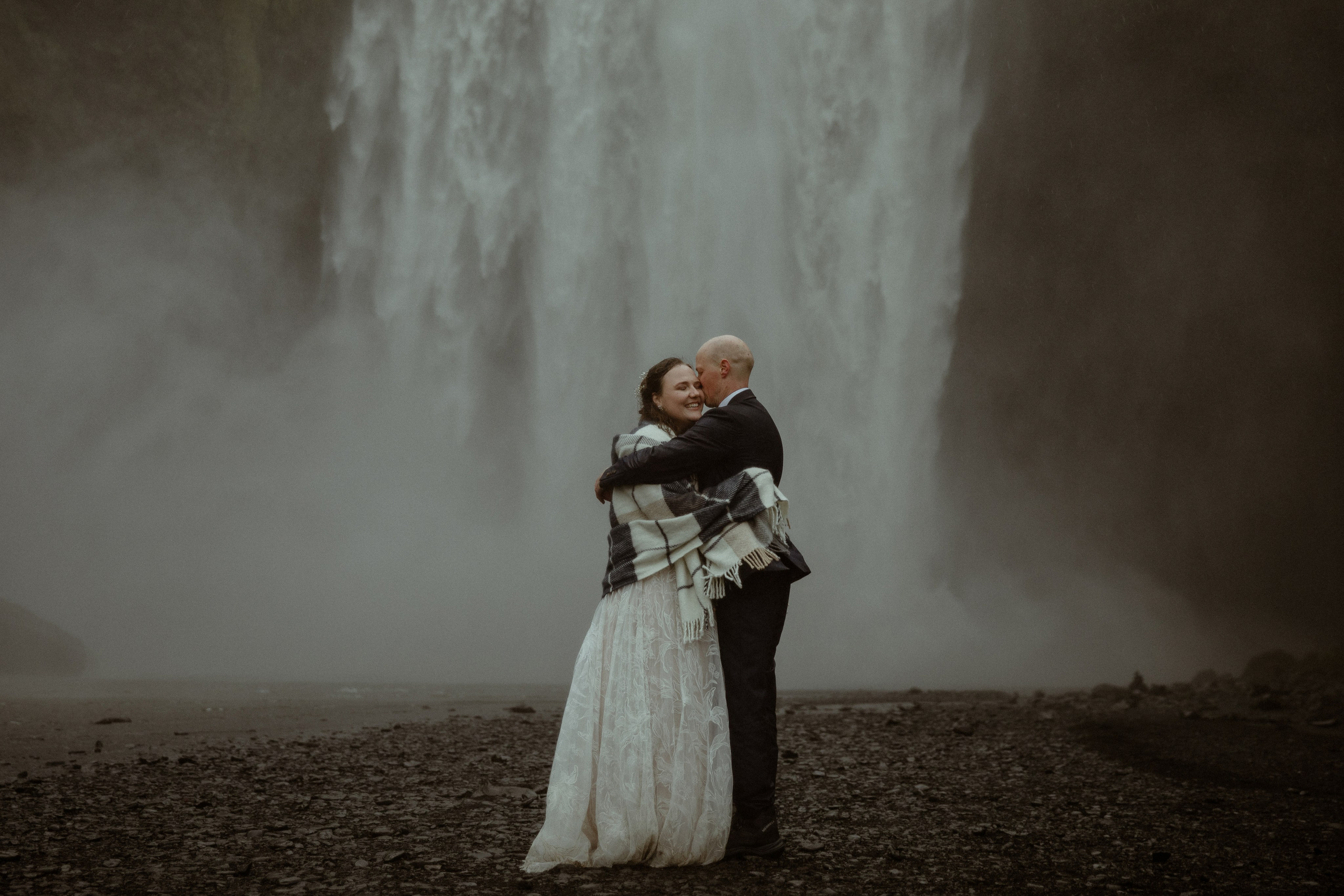 Iceland Elopement at Black Sand Beach. Iceland elopement photographer & videographer